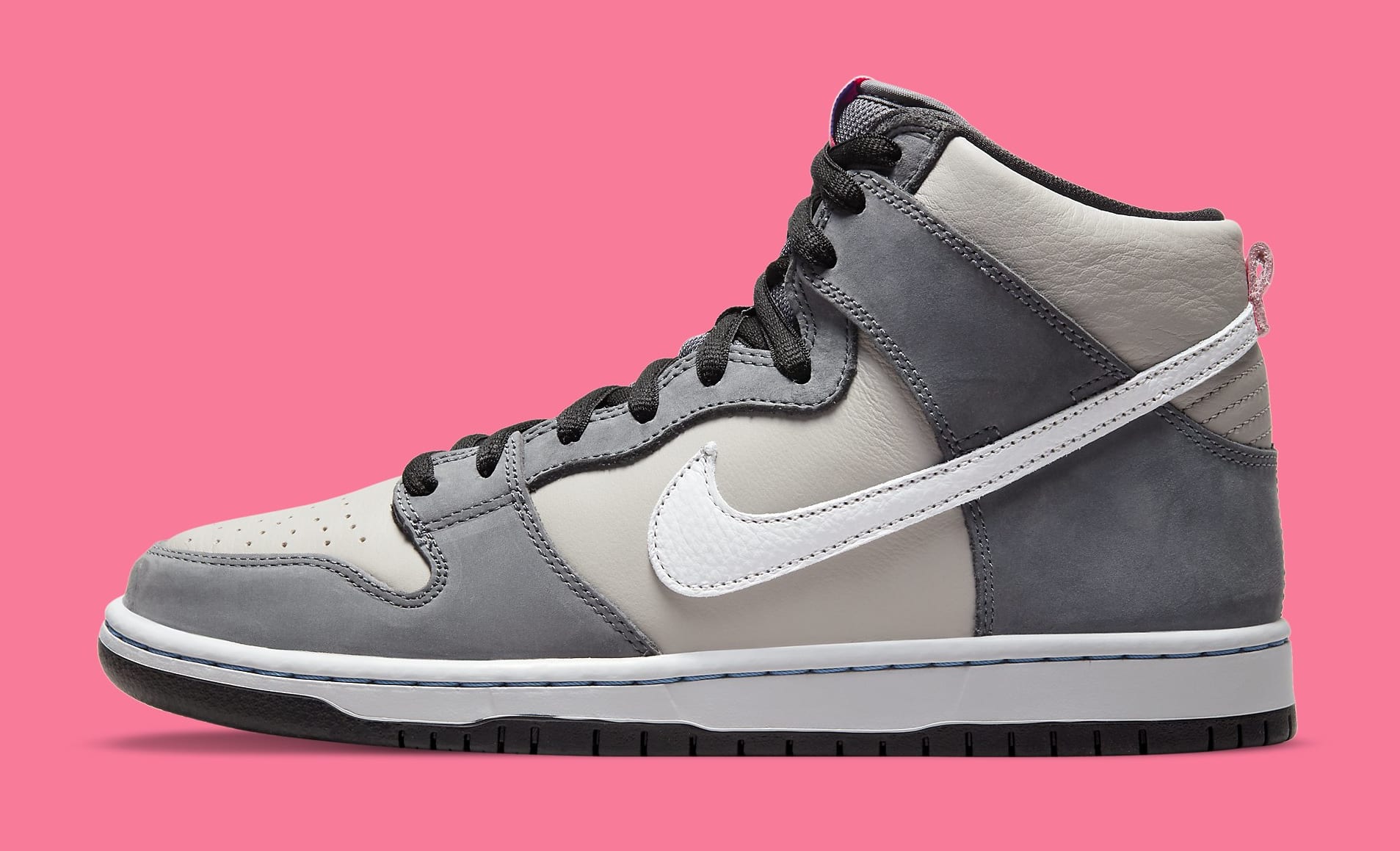 Nike SB Dunk High 'Medium Grey' DJ9800 001 Lateral