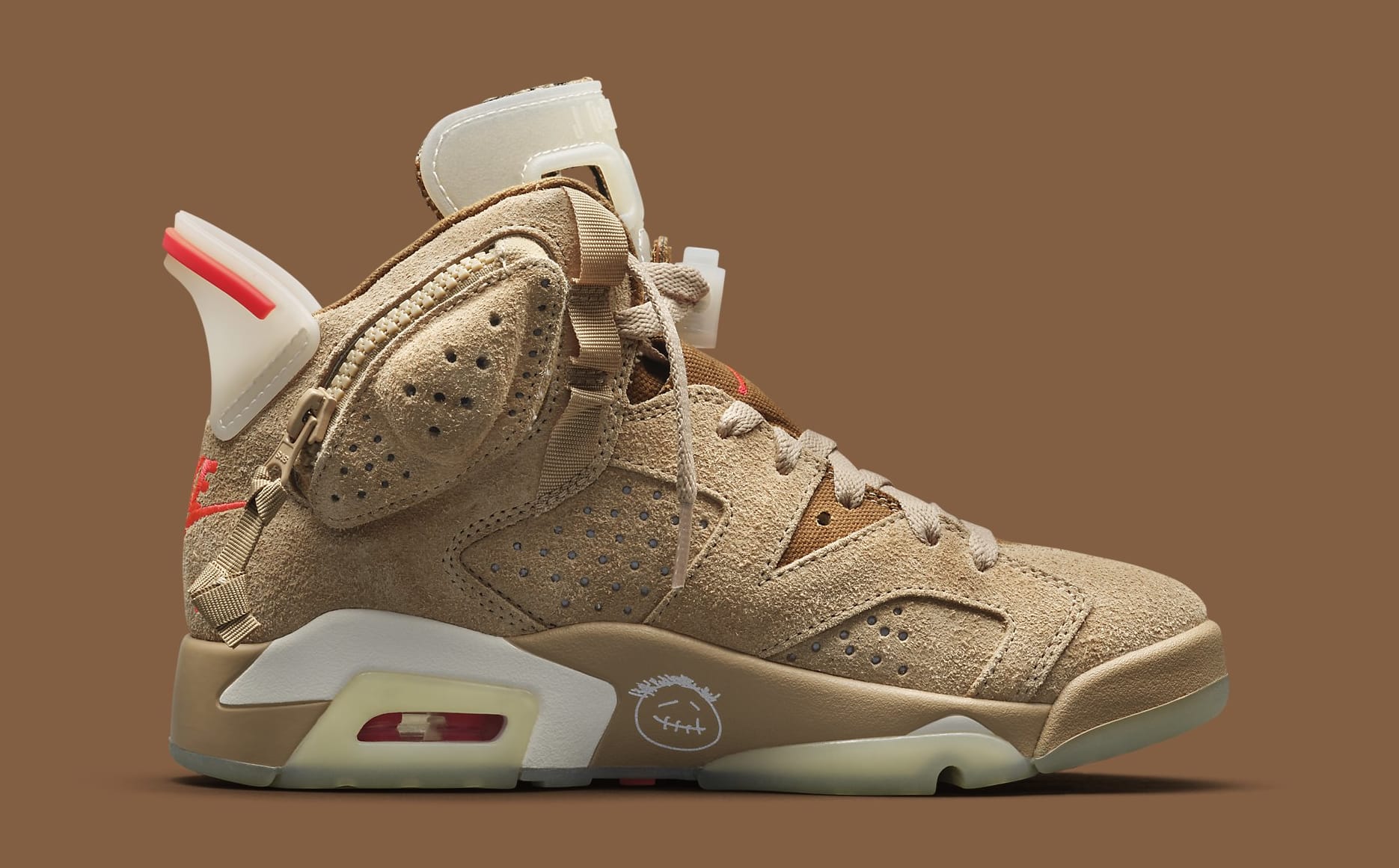 Travis Scott x Air Jordan 6 'British Khaki' Release Date DH0690