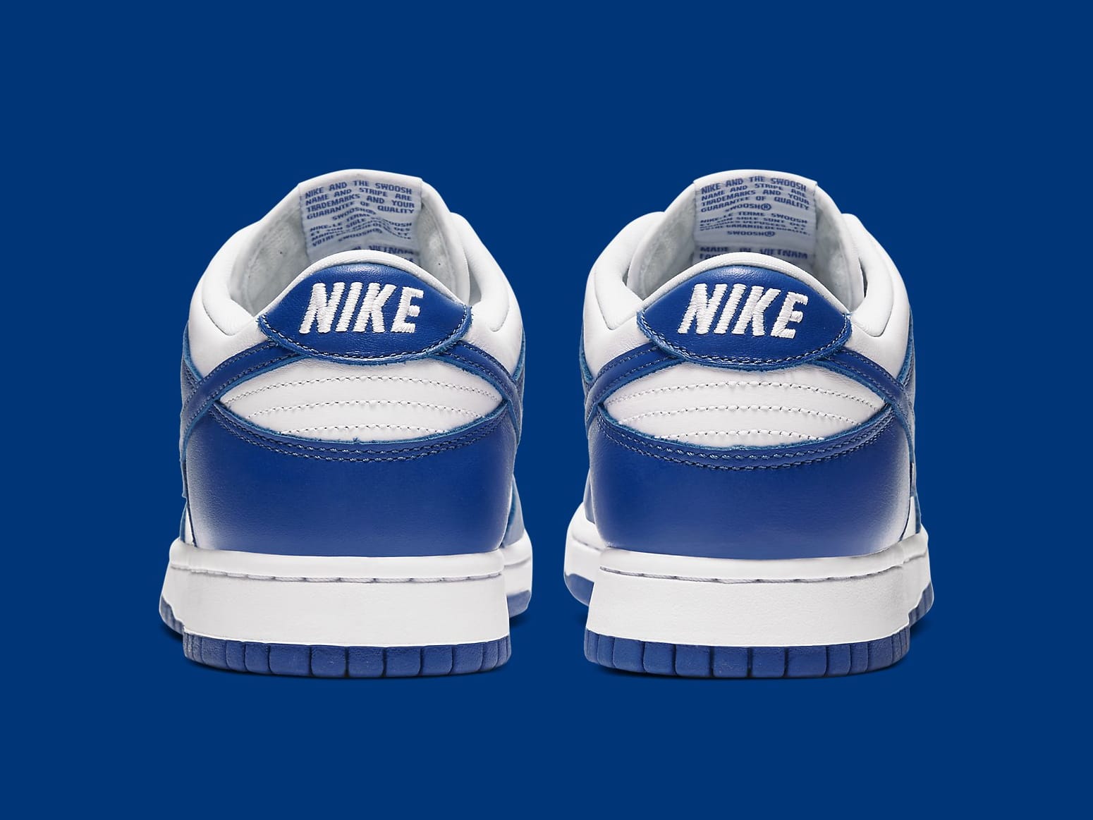 Nike Dunk Low Kentucky Release Date CU1726-100 Heel