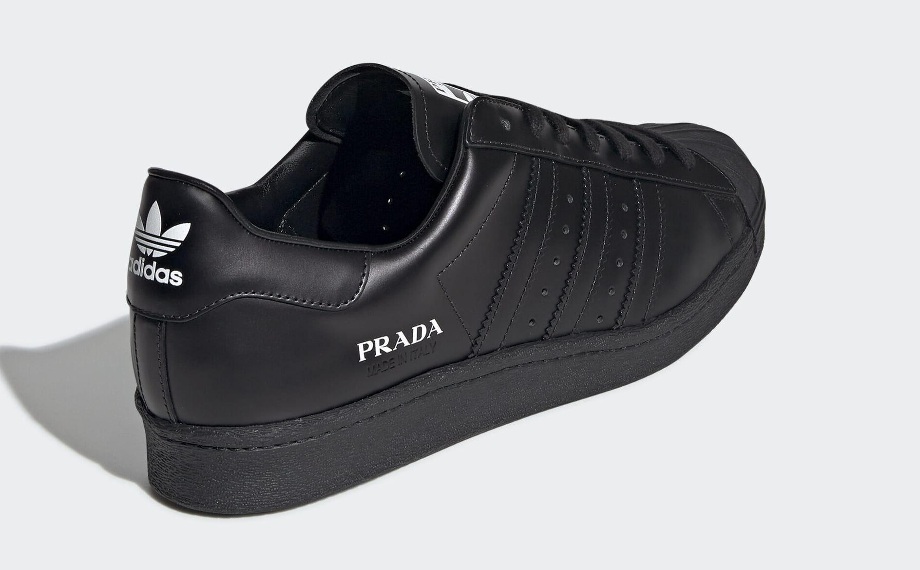 prada adidas superstar black fw6679 heel