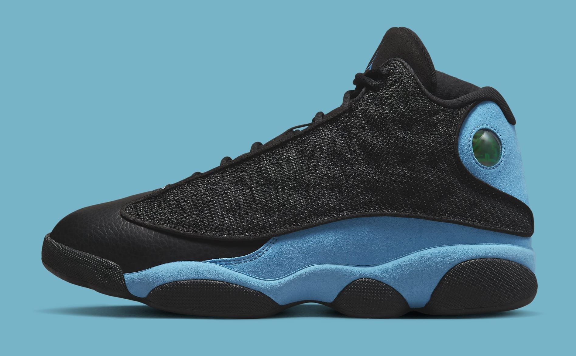 blue white and black jordan 13