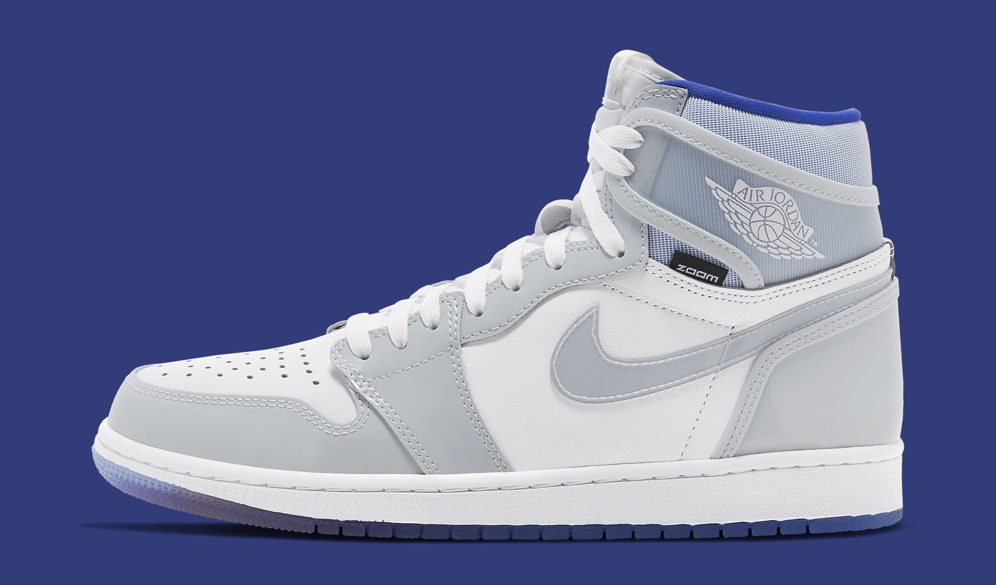 basket air jordan 1 retro high zoom white racer blue