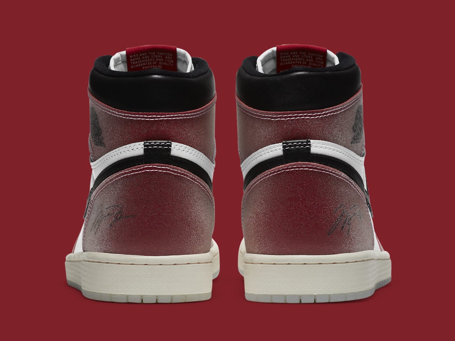 Trophy Room x Air Jordan 1 Release Date DA2728-100 Heel