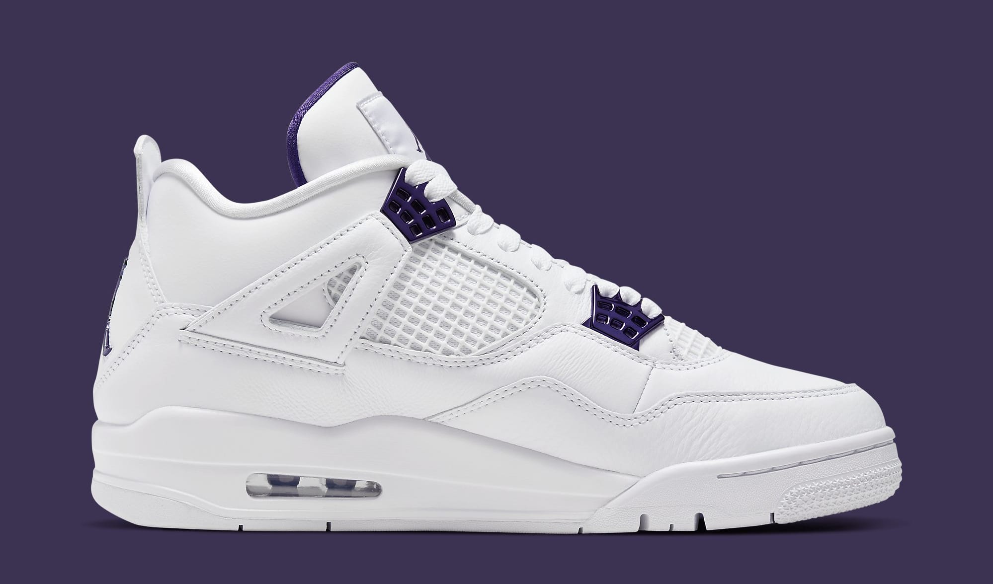 air jordan retro 4 white and purple