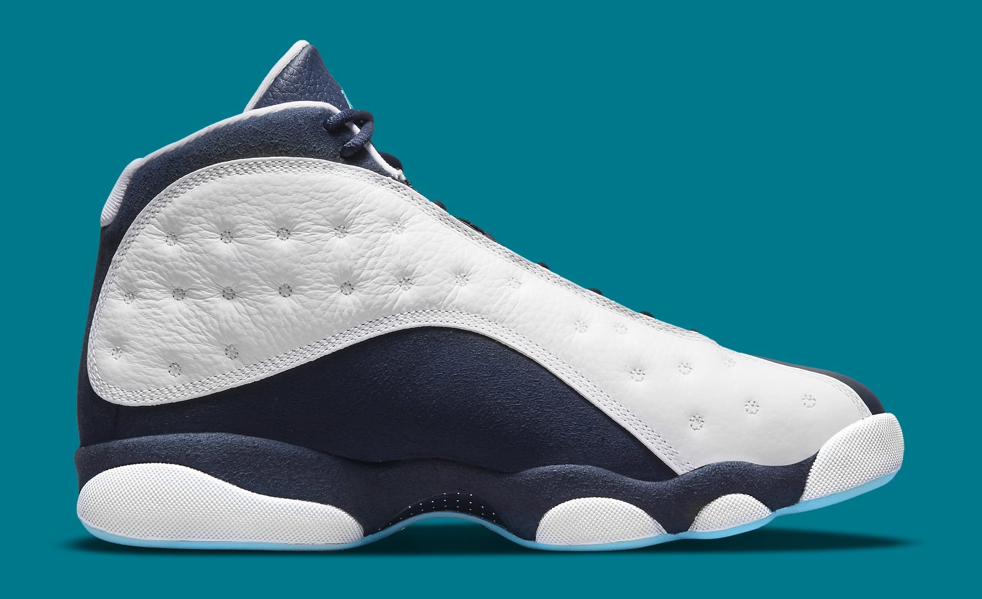 Air Jordan 13 Retro White Obsidian Dark Powder Blue Release Date 144 Sole Collector