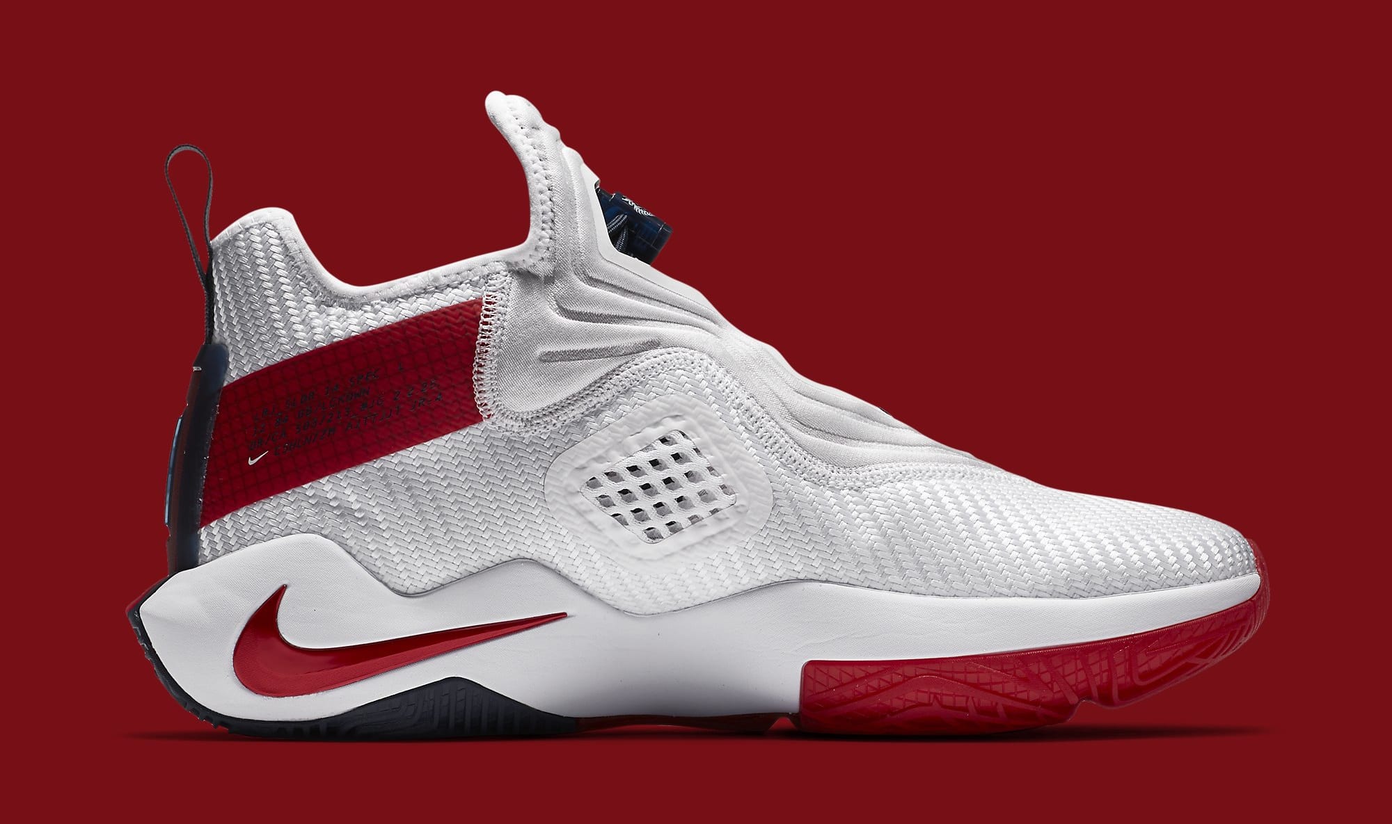 lebron james shoes white and red