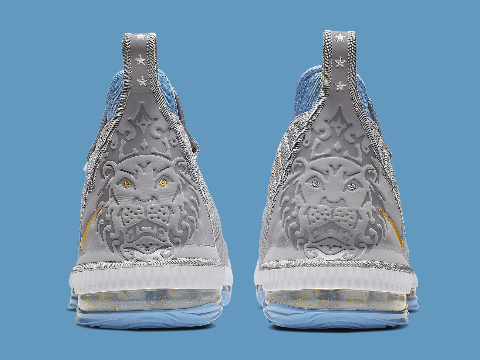 lebron 16 grey and blue