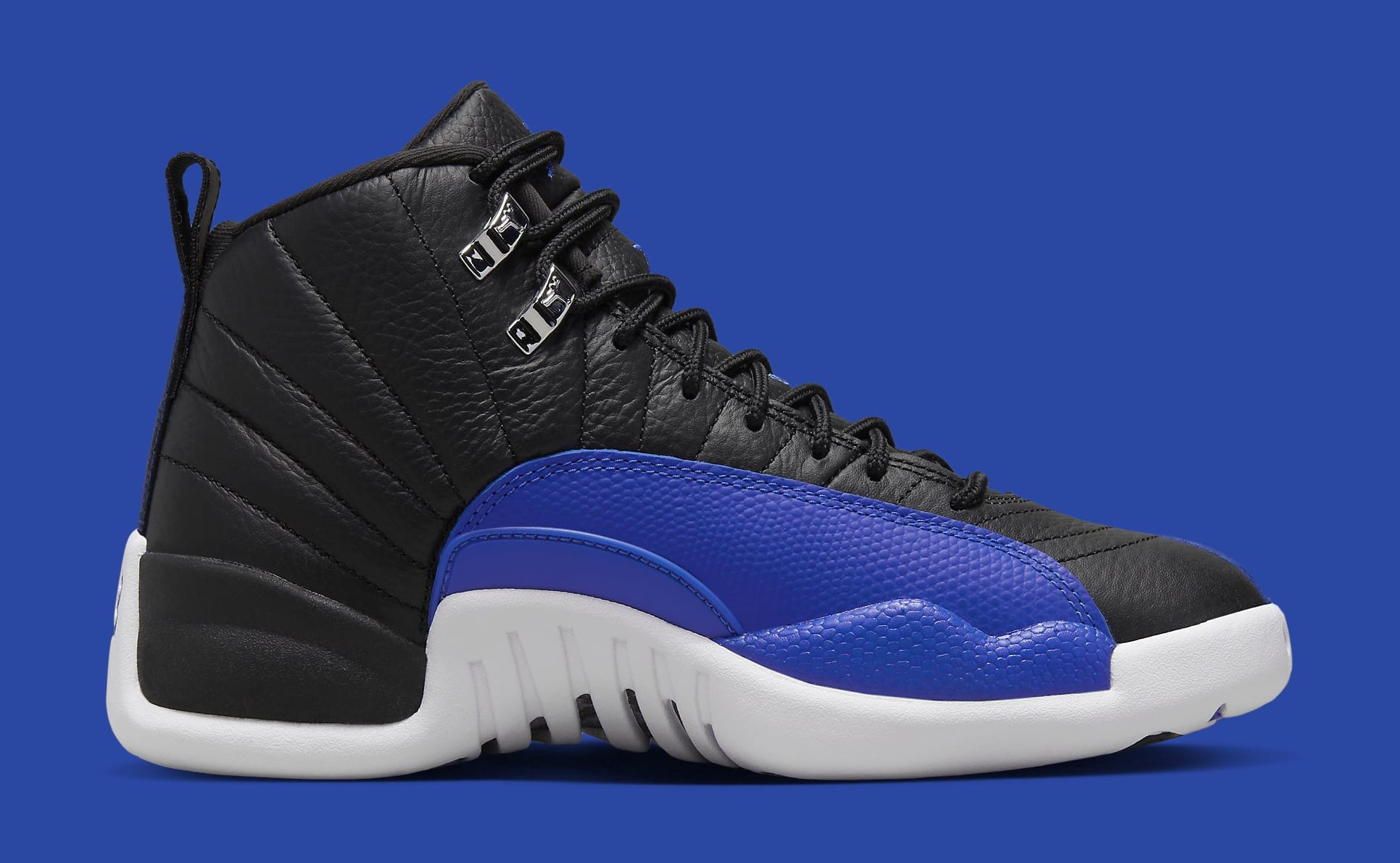 blue and black jordan 12s