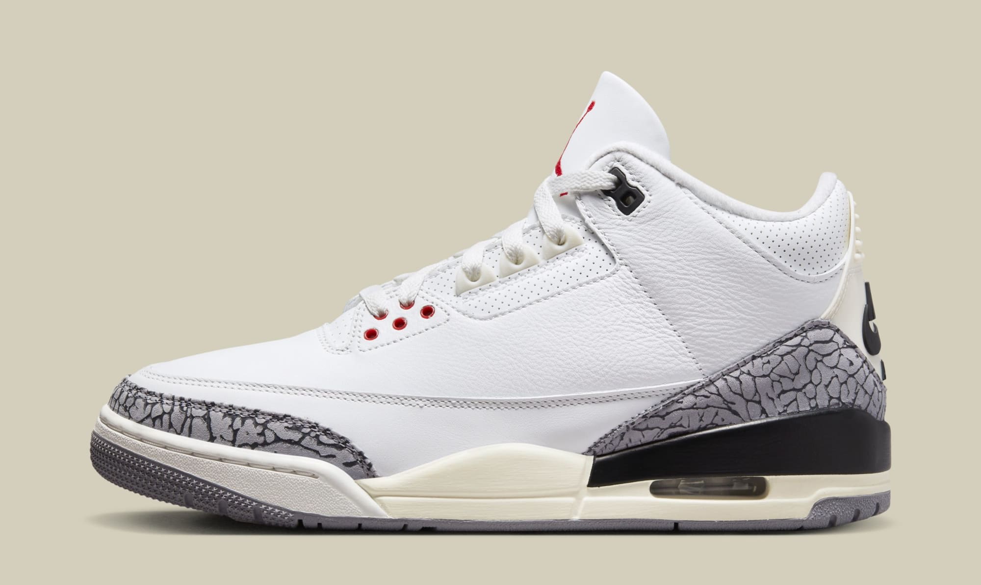 Air Jordan 3 'White/Cement' Remastered DN3707-100 (Lateral)