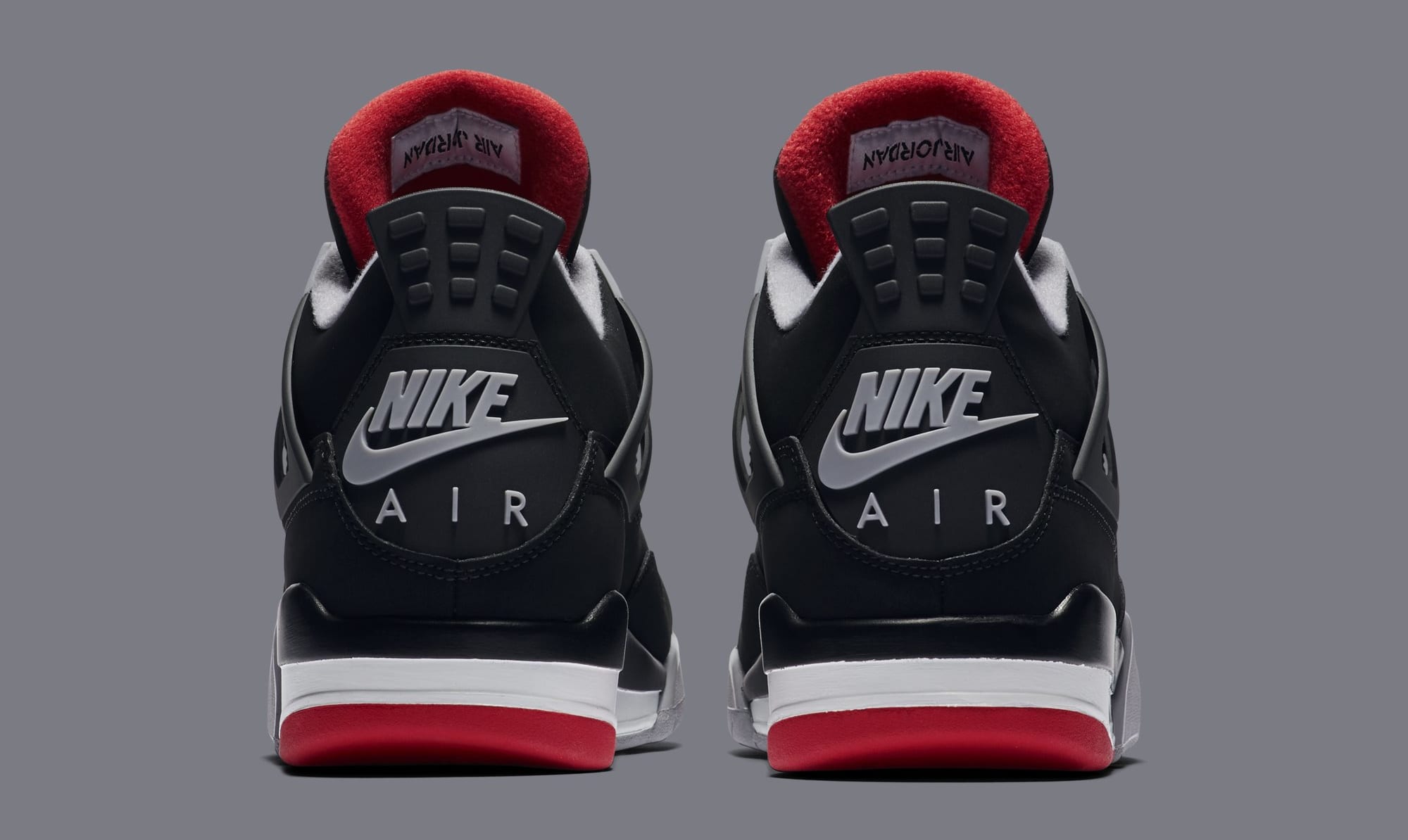 jordan 4 black red grey