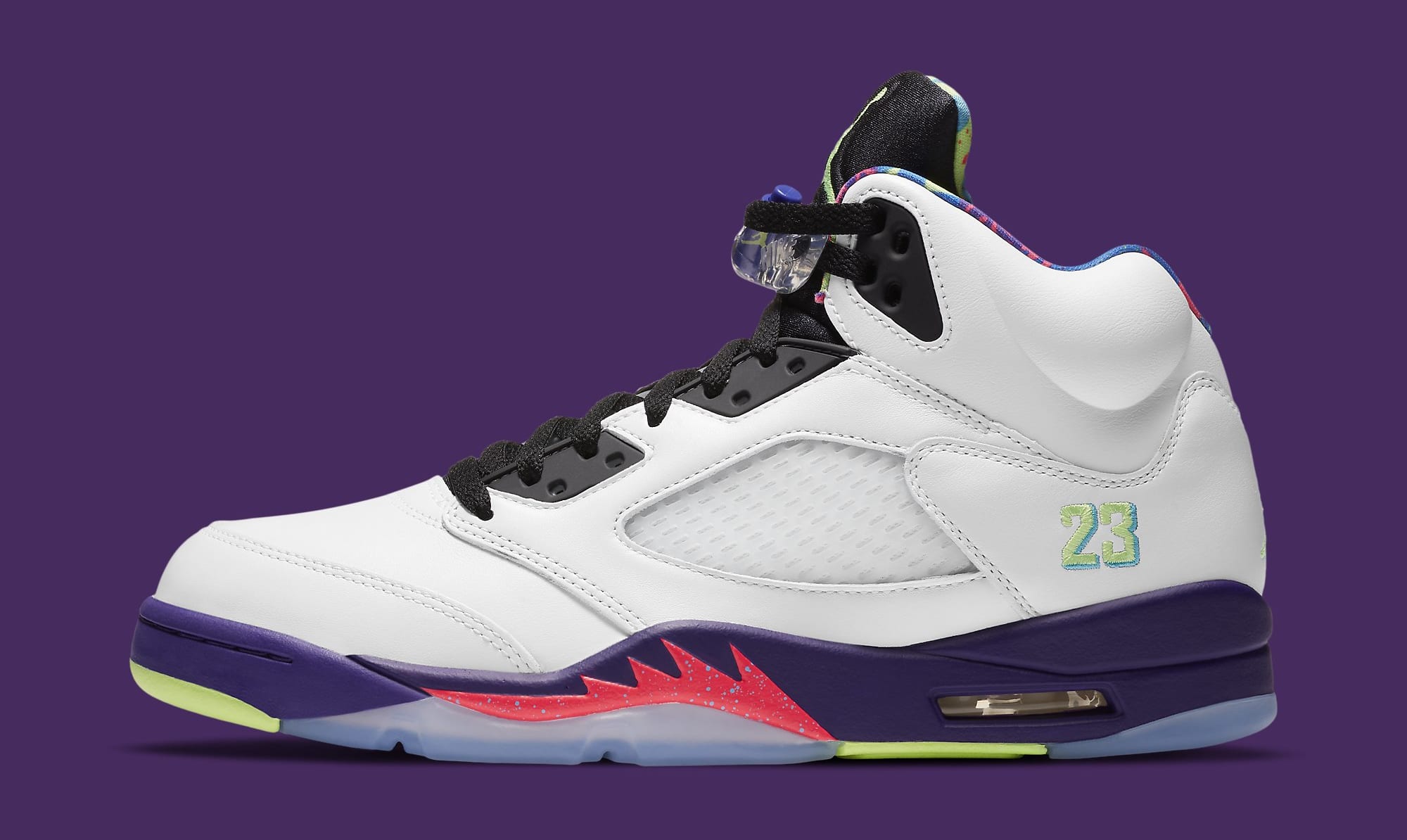 white and purple jordan 5