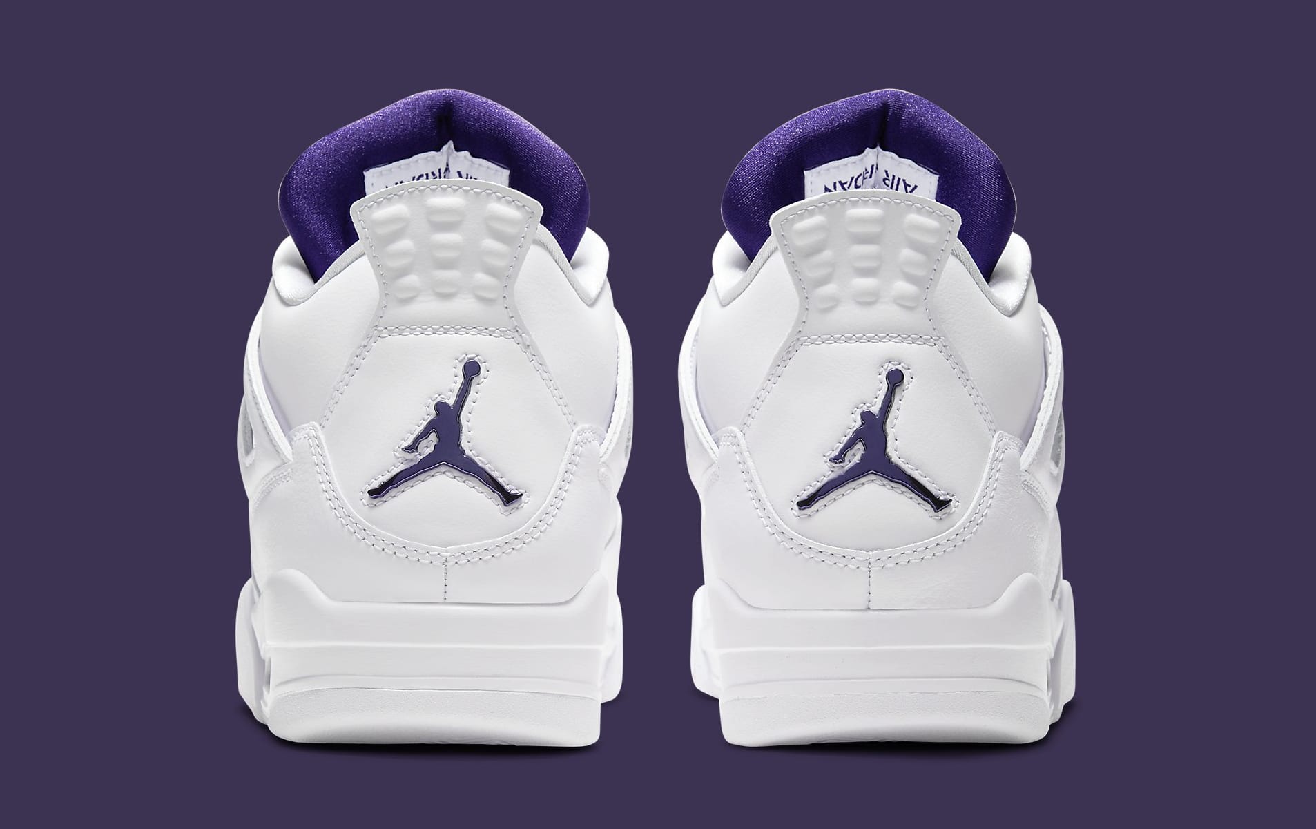 metallic purple jordan 4s