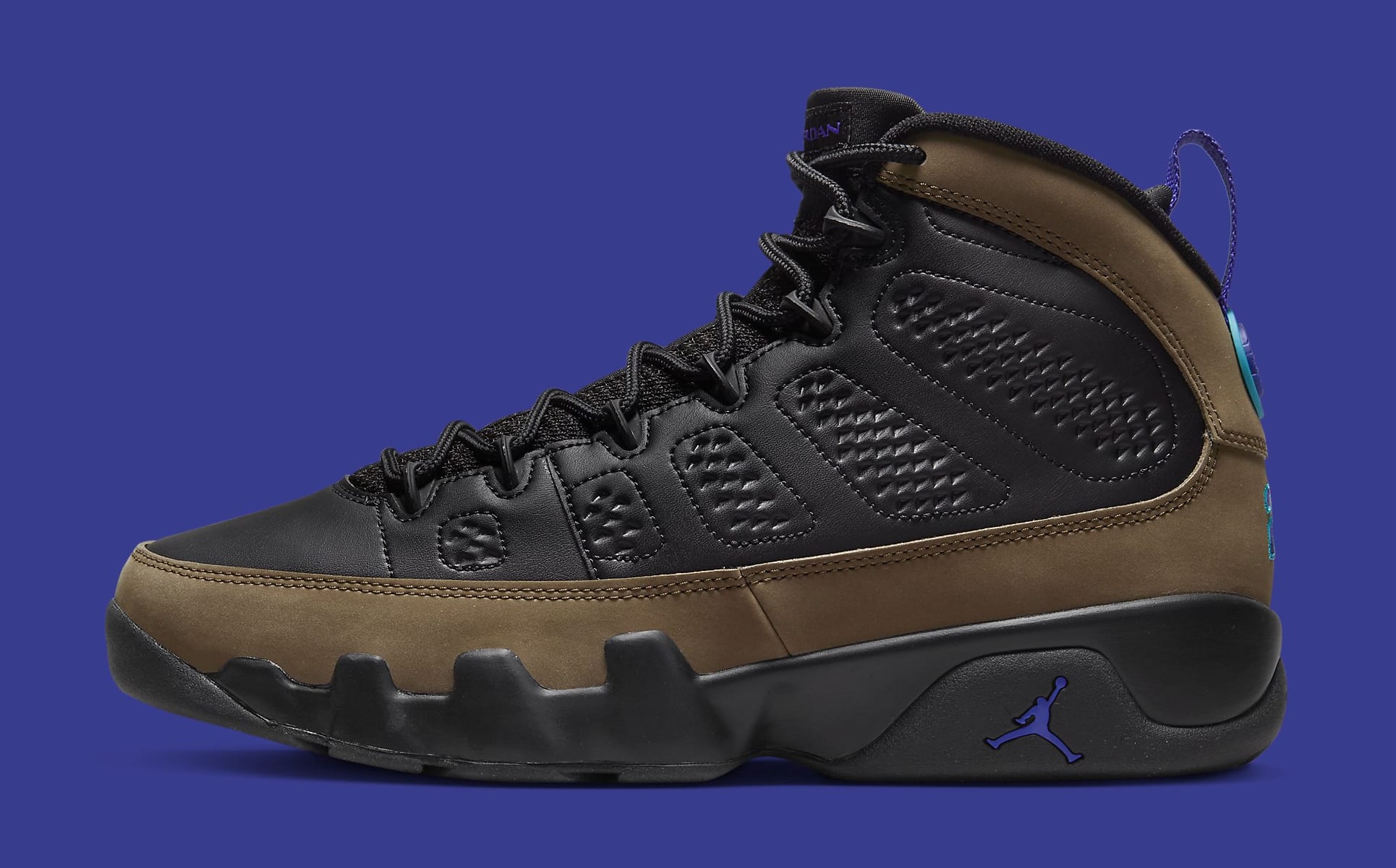 black and olive jordan 9