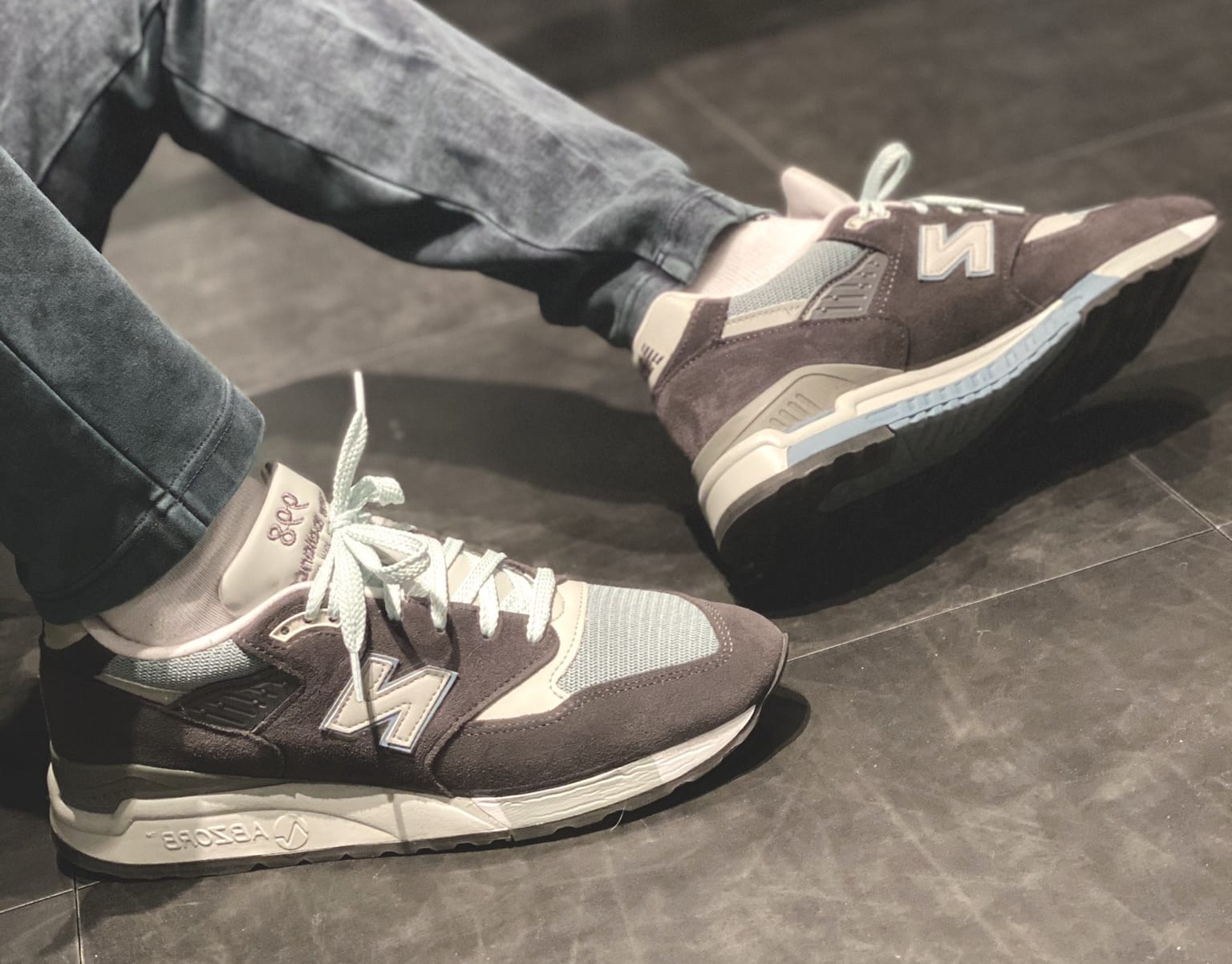 New Balance 992 And 998 Steel Blue Kith Release Date Sole