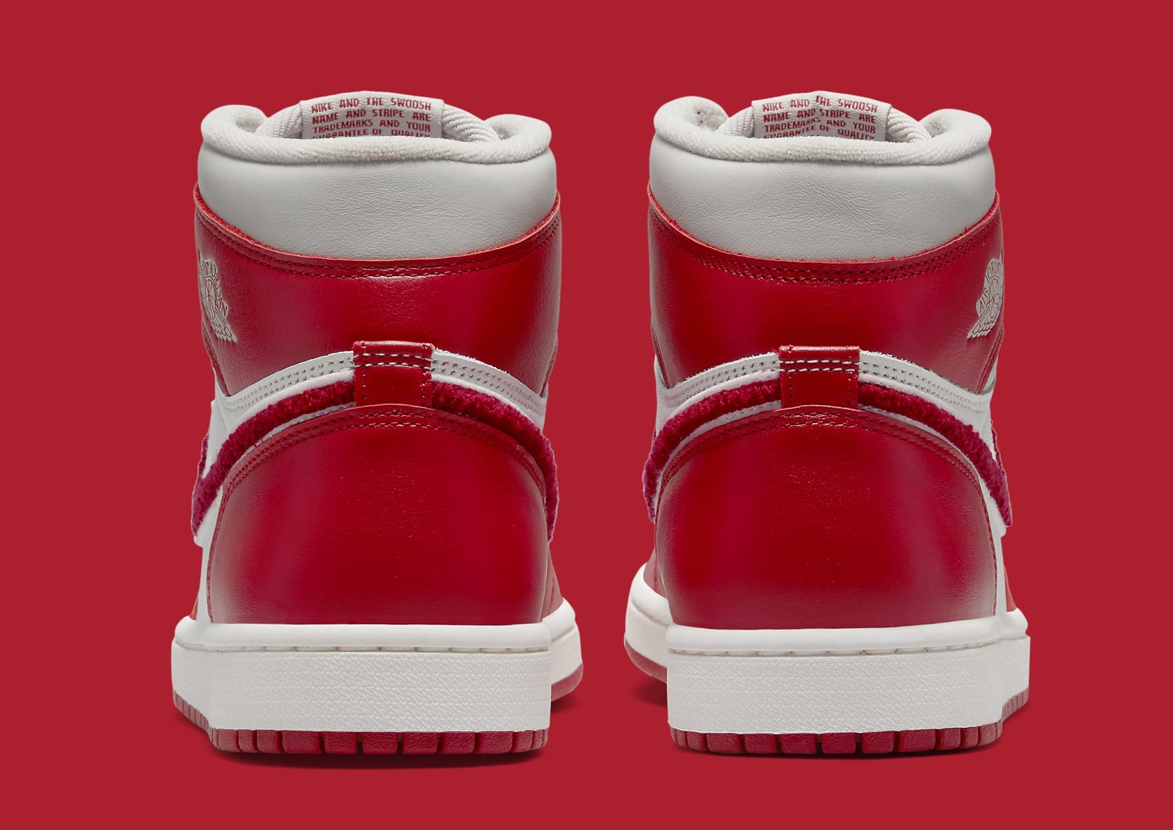 Air Jordan 1 High OG Women's Chenille Red DJ4891 061 Heel