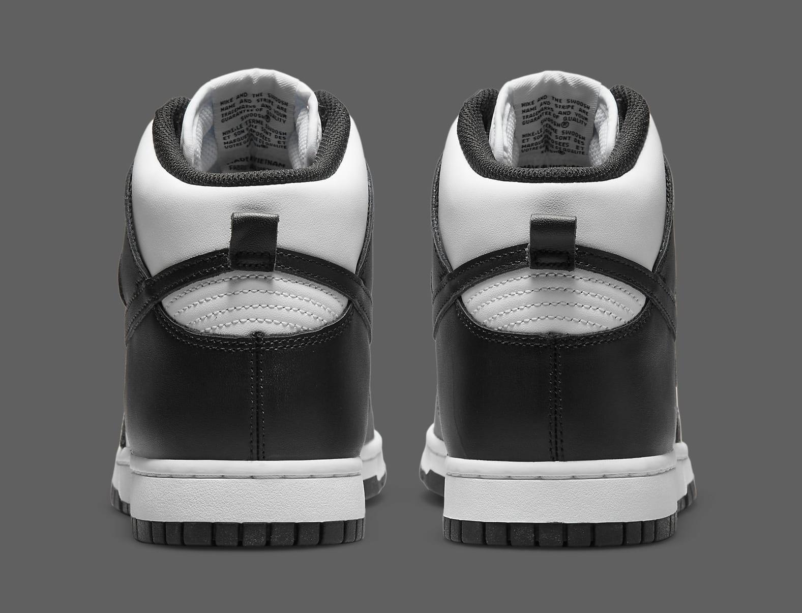 Nike Dunk High Black White DD1399 105 Heel