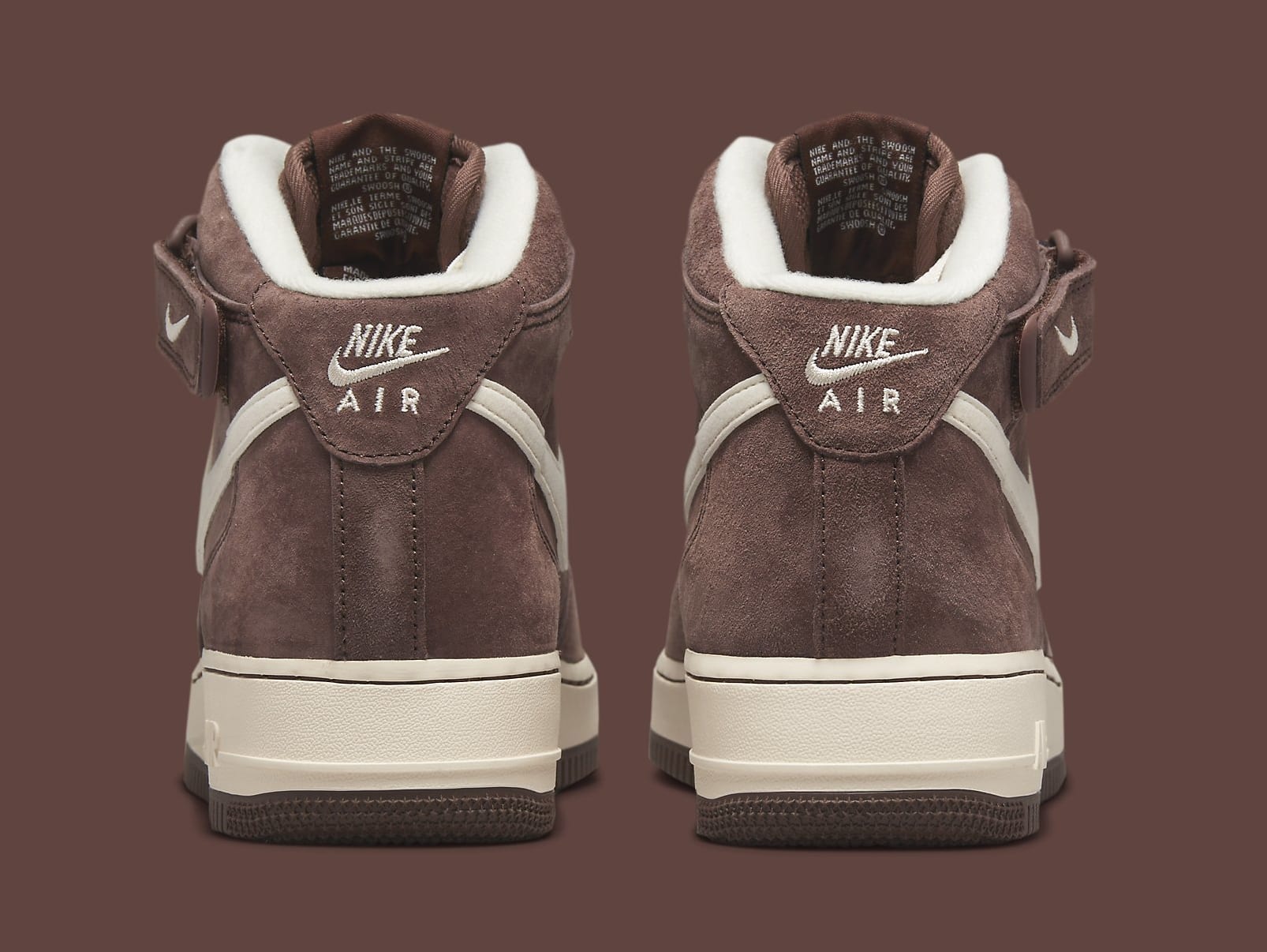 Nike Air Force 1 Mid 'Chocolate' DM0107 200 Heel