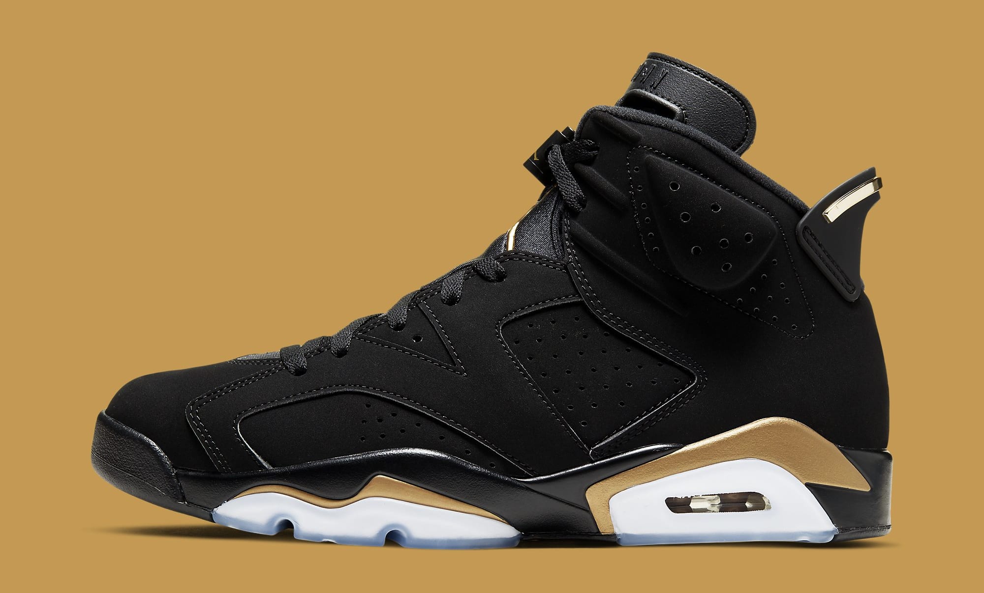 retro 6 black and gold