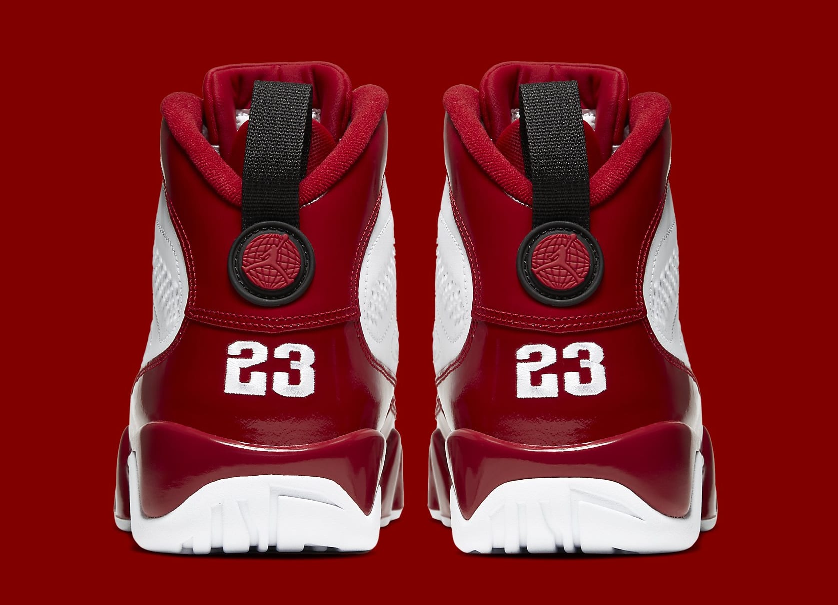 white and red jordan 9 2019