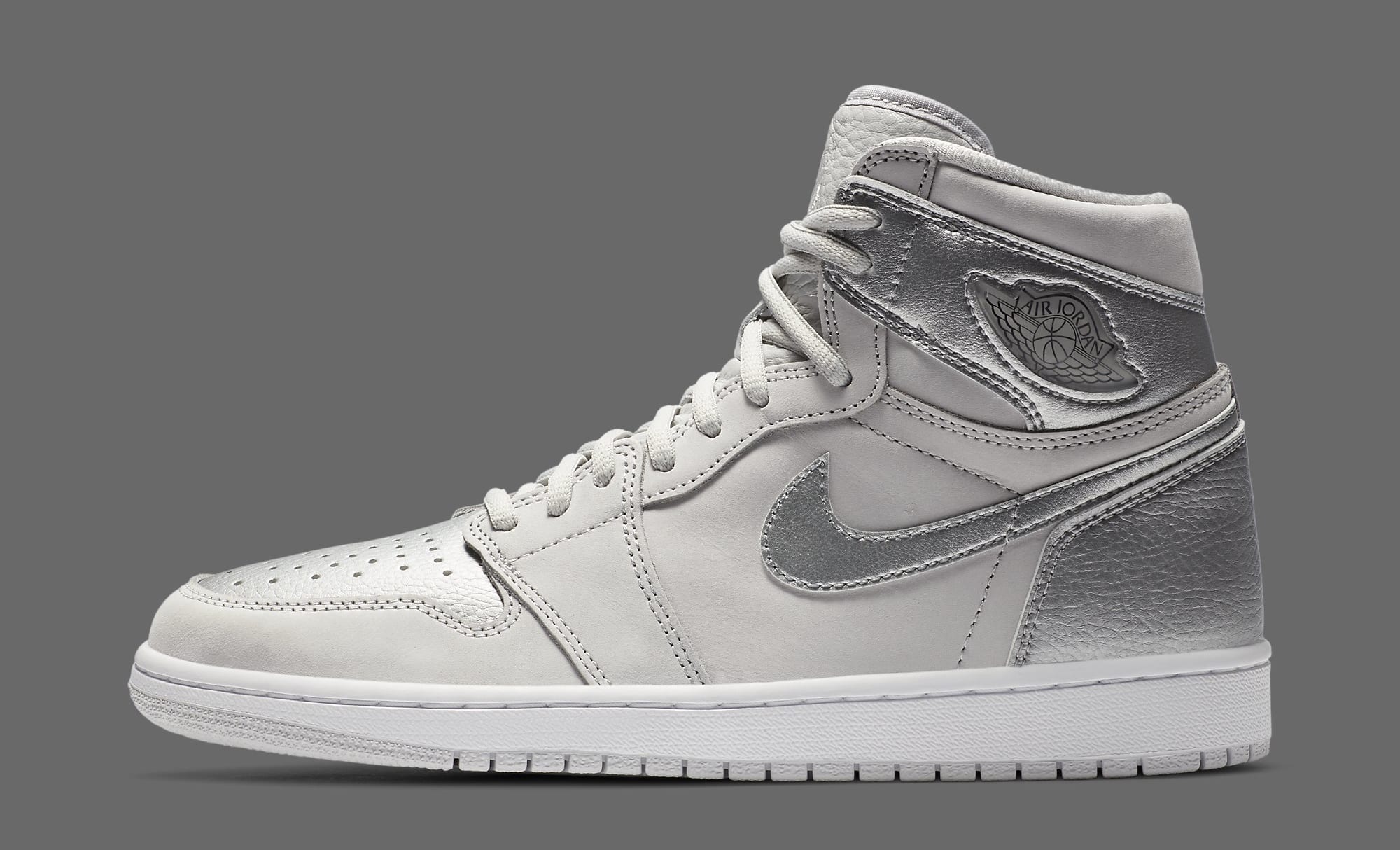 silver air jordan shoes