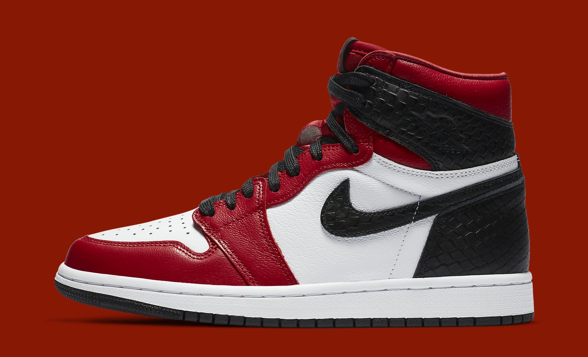 womens retro 1 satin red