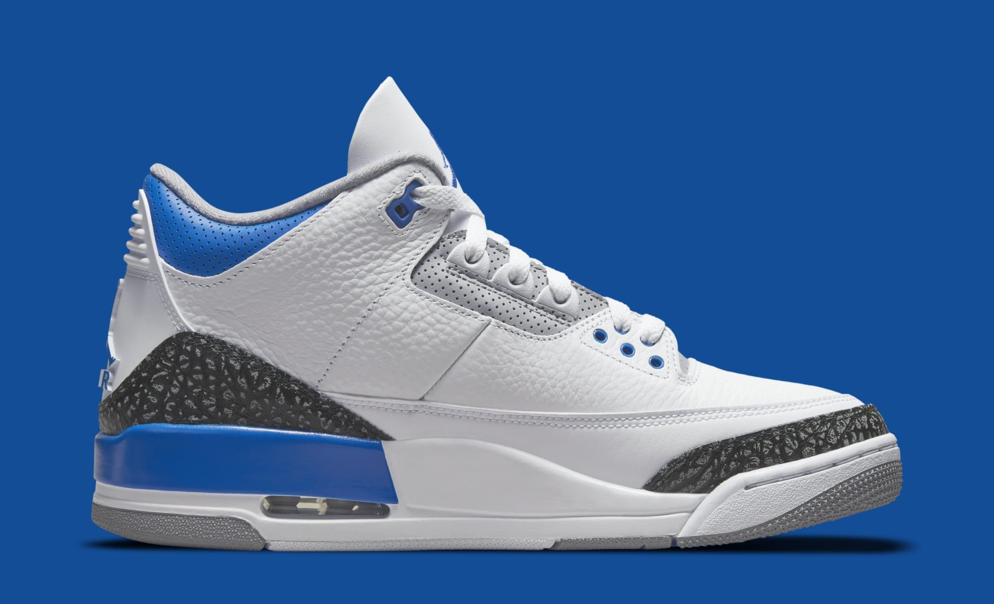 blue air jordan 3s