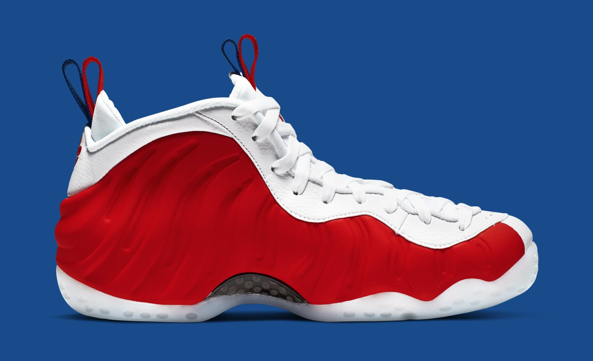 foamposite white and red