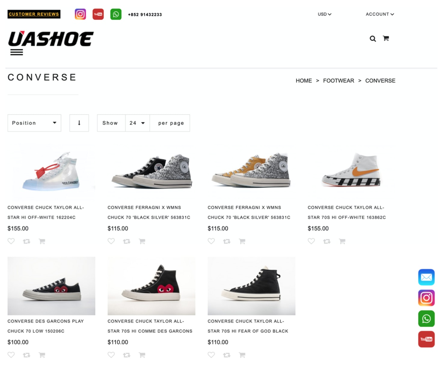 Converse Counterfeit Sneakers