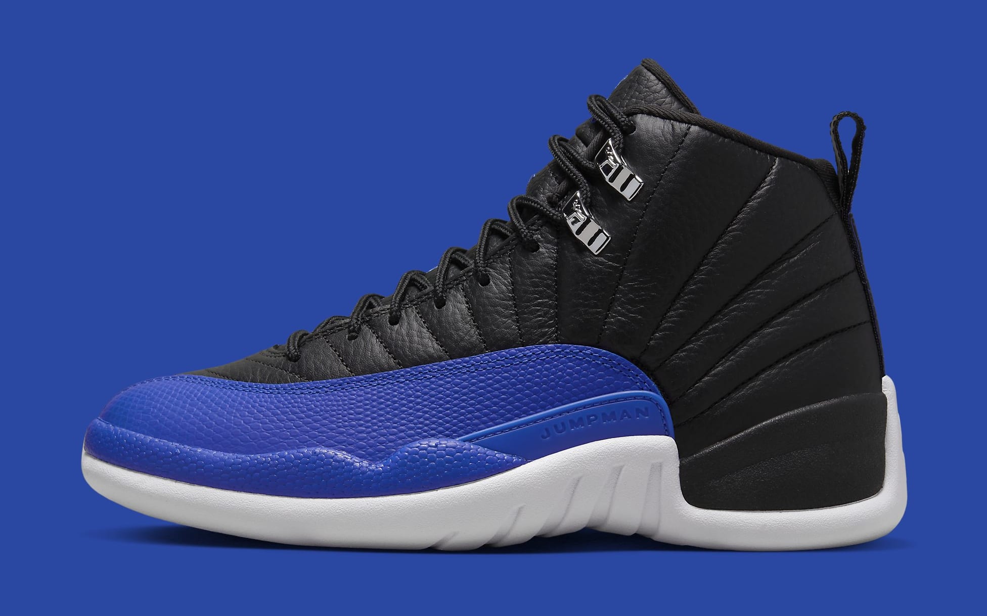 black and blue jordan 12a