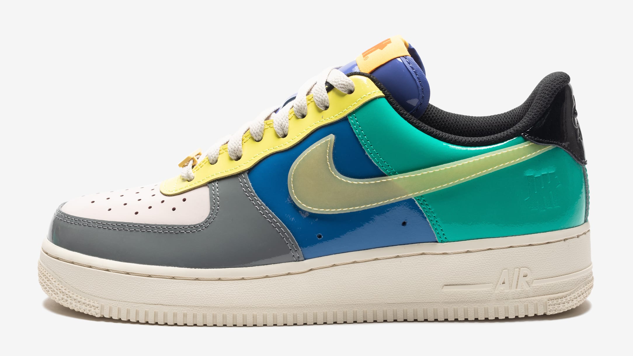 Undefeated x Nike Air Force 1 Low Patent Topaz Gold Release Date 