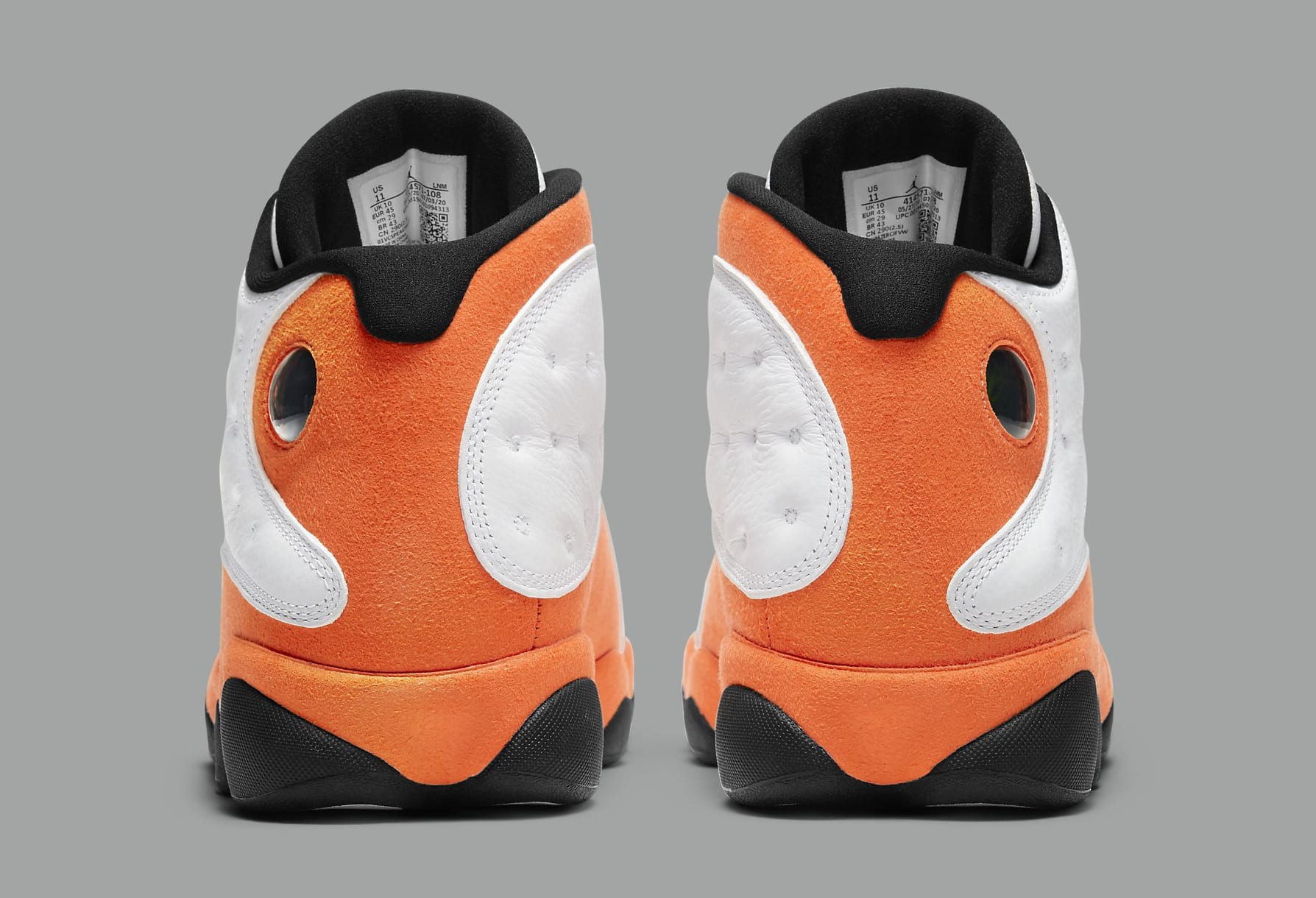 jordan orange and white 13