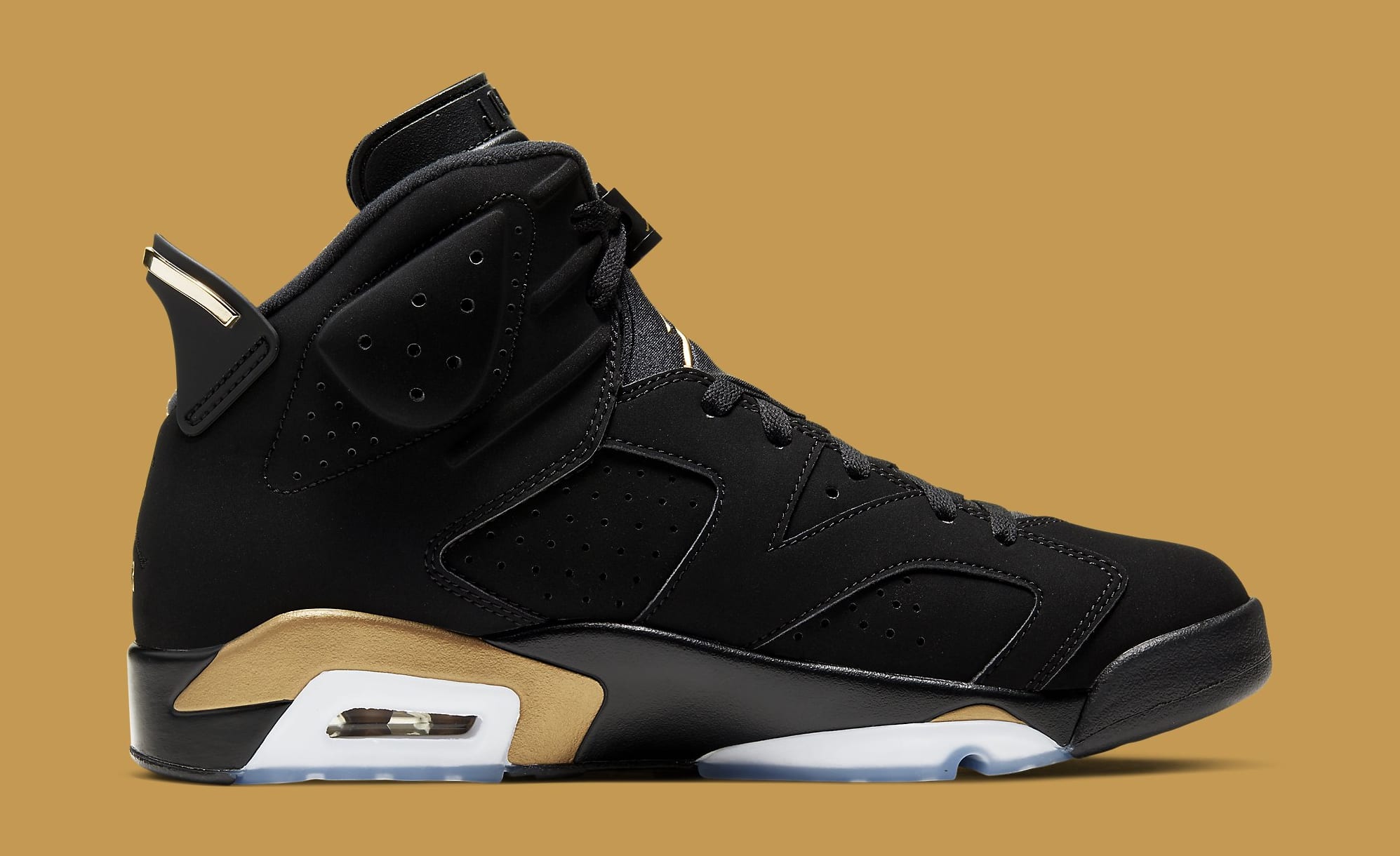 black and gold jordan retro 6