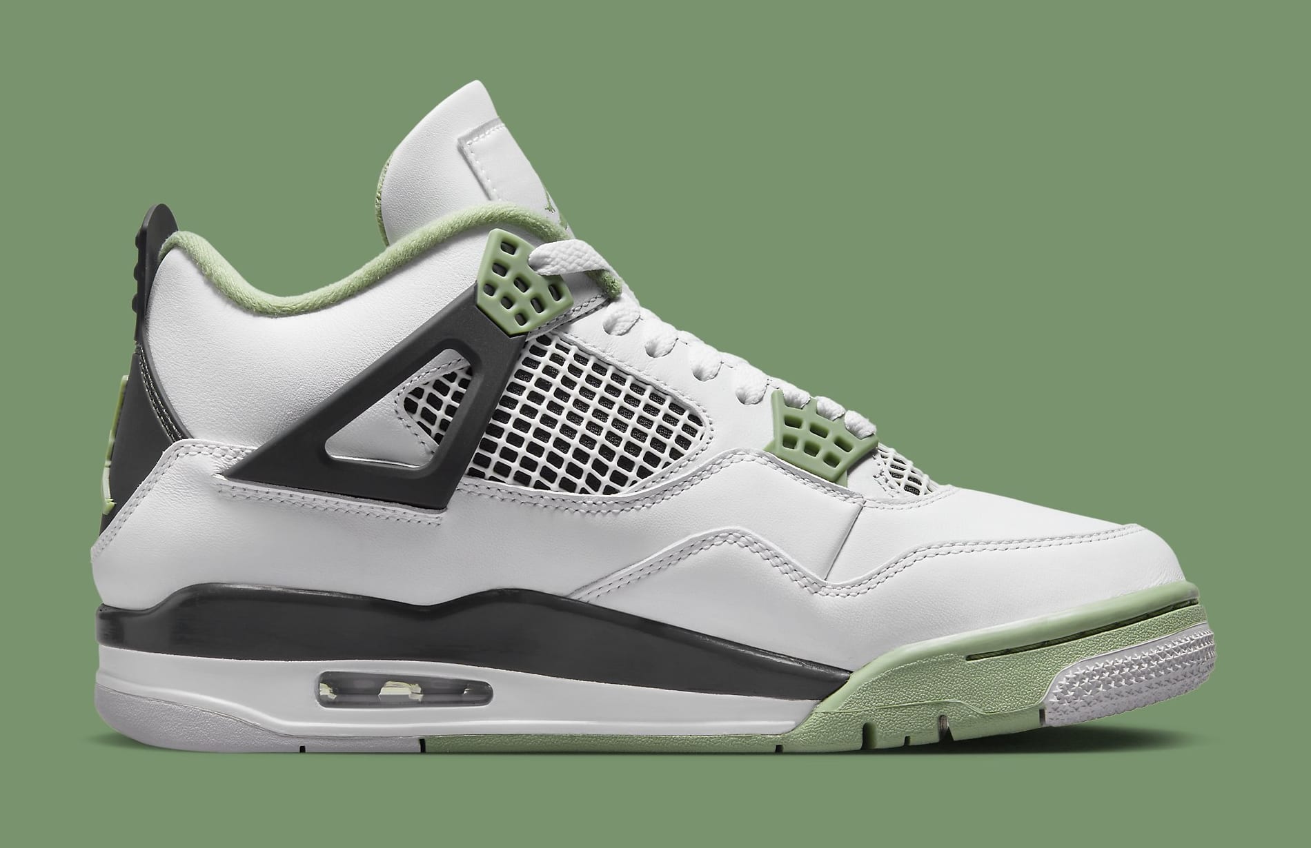 Air Jordan 4 Womens Seafoam Aq9129 103 Medial