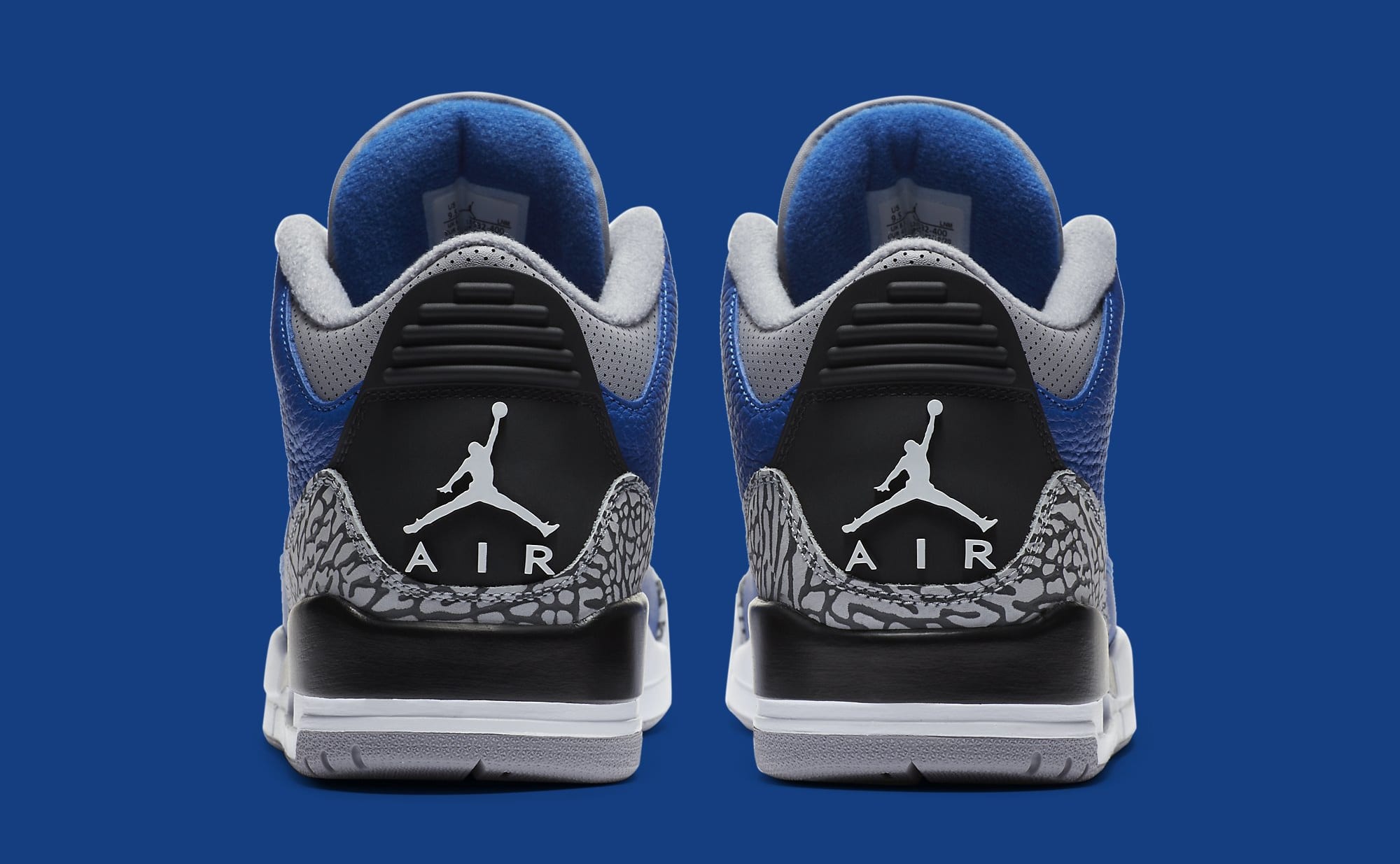 retro 3 jordans royal blue