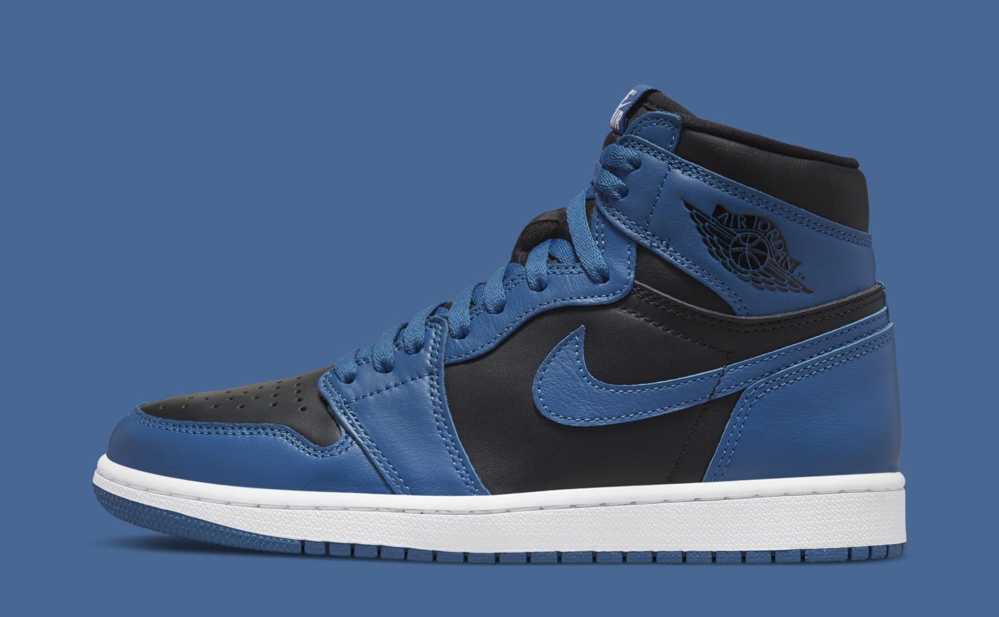 black and blue jordan 1 high