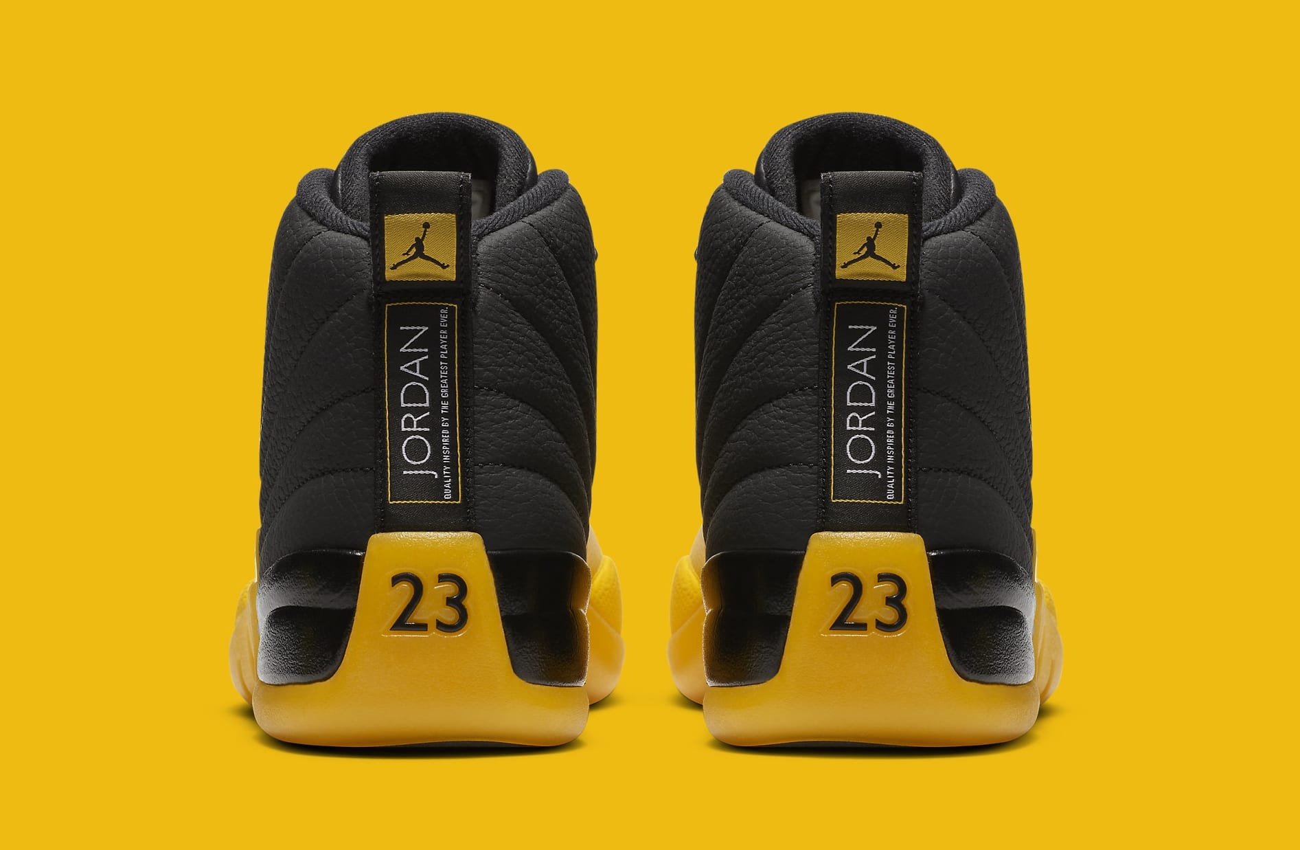 black and yellow jordan 23