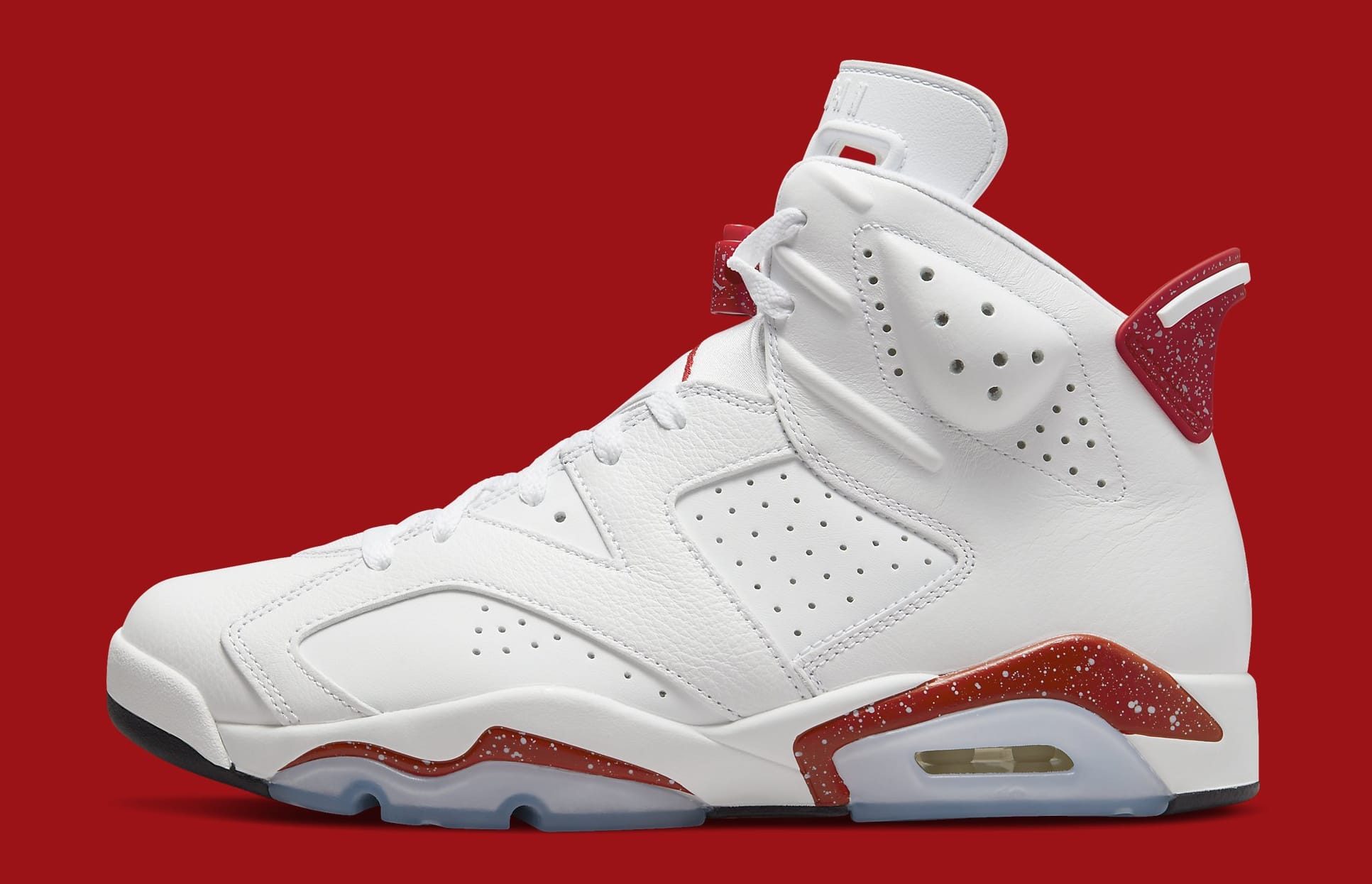 red and white jordan 6s