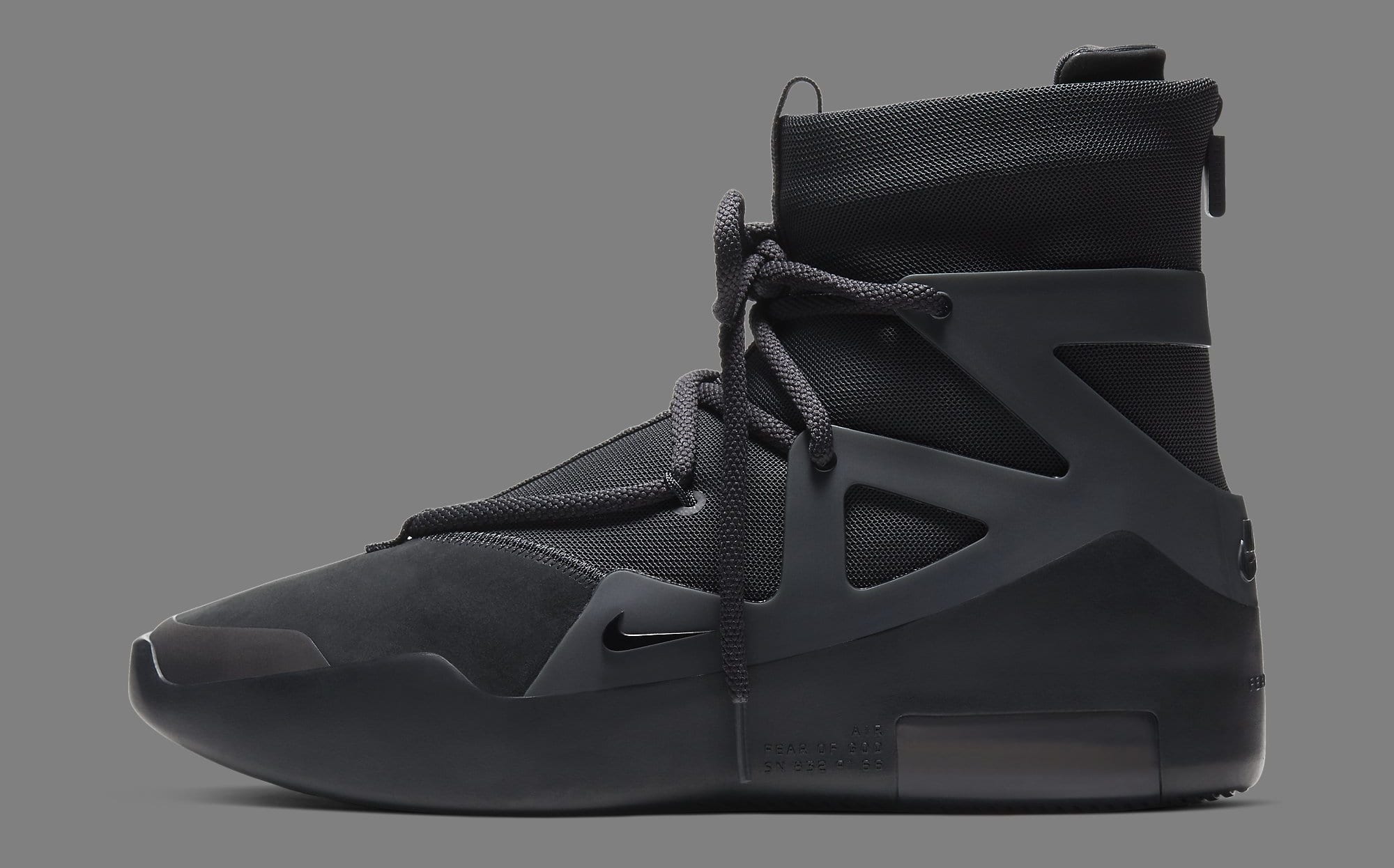 Nike Air Fear Of God 1 &quot;Triple Black&quot; Drops This Month: Photos