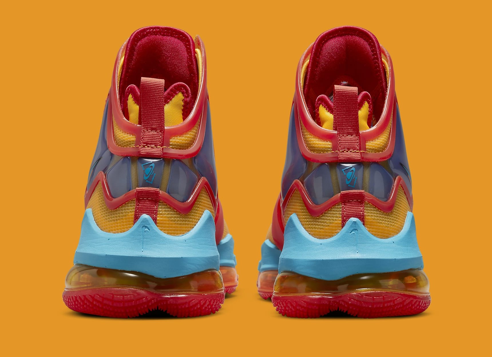 Nike LeBron 19 'Uniform Hook' DC9338 800 Heel