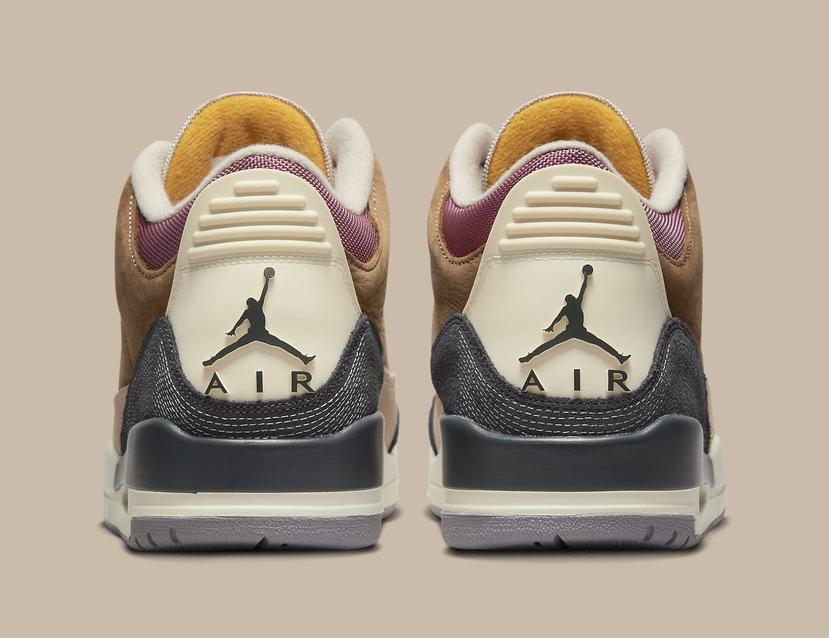 Air Jordan 3 Retro 'Archaeo Brown' DR8869 200 Heel