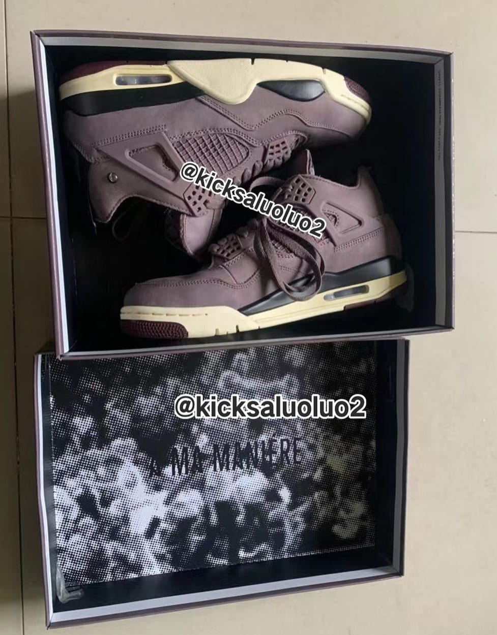 A Ma Maniere x Air Jordan 4 (Pair)