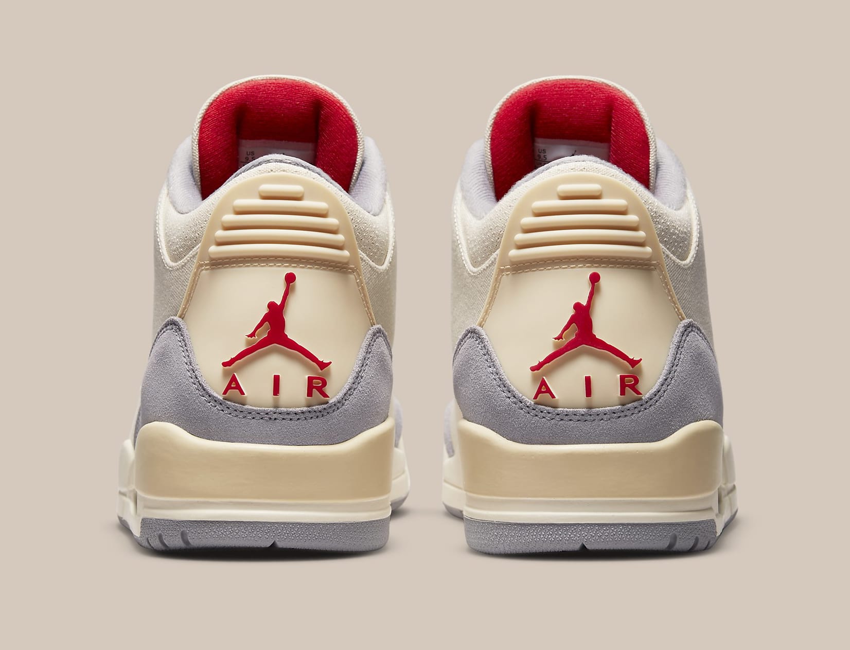 Air Jordan 3 'Muslin' DH7139 100 Heel