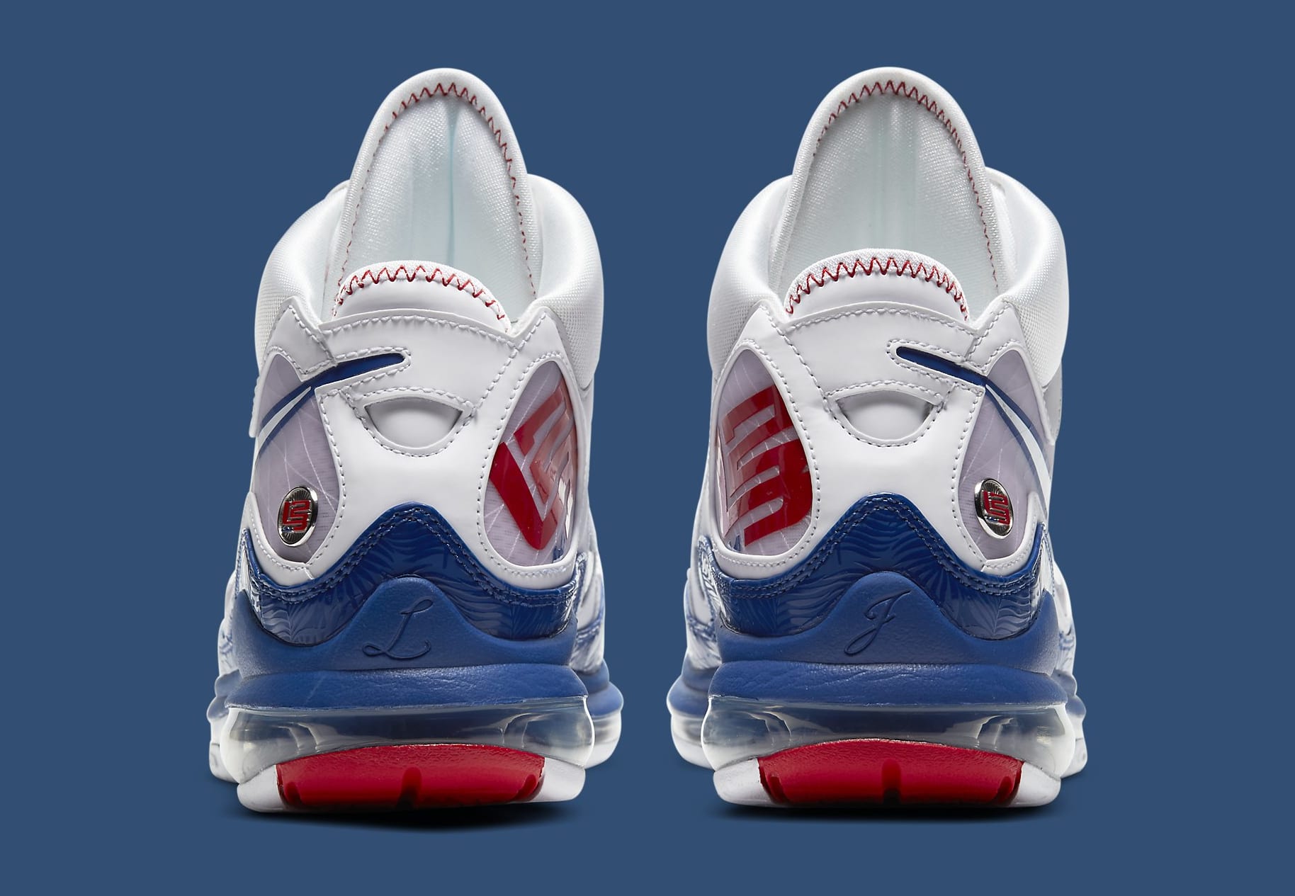 Nike LeBron 7 'Dodgers' DJ5158-100 Heel