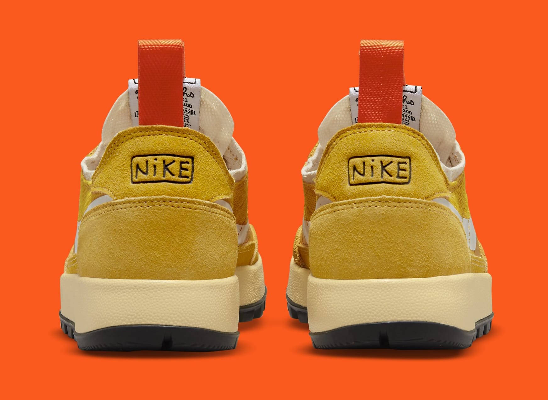 Tom Sachs x Nike General Purpose Shoe 'Dark Sulfur' DA6672 700 Heel