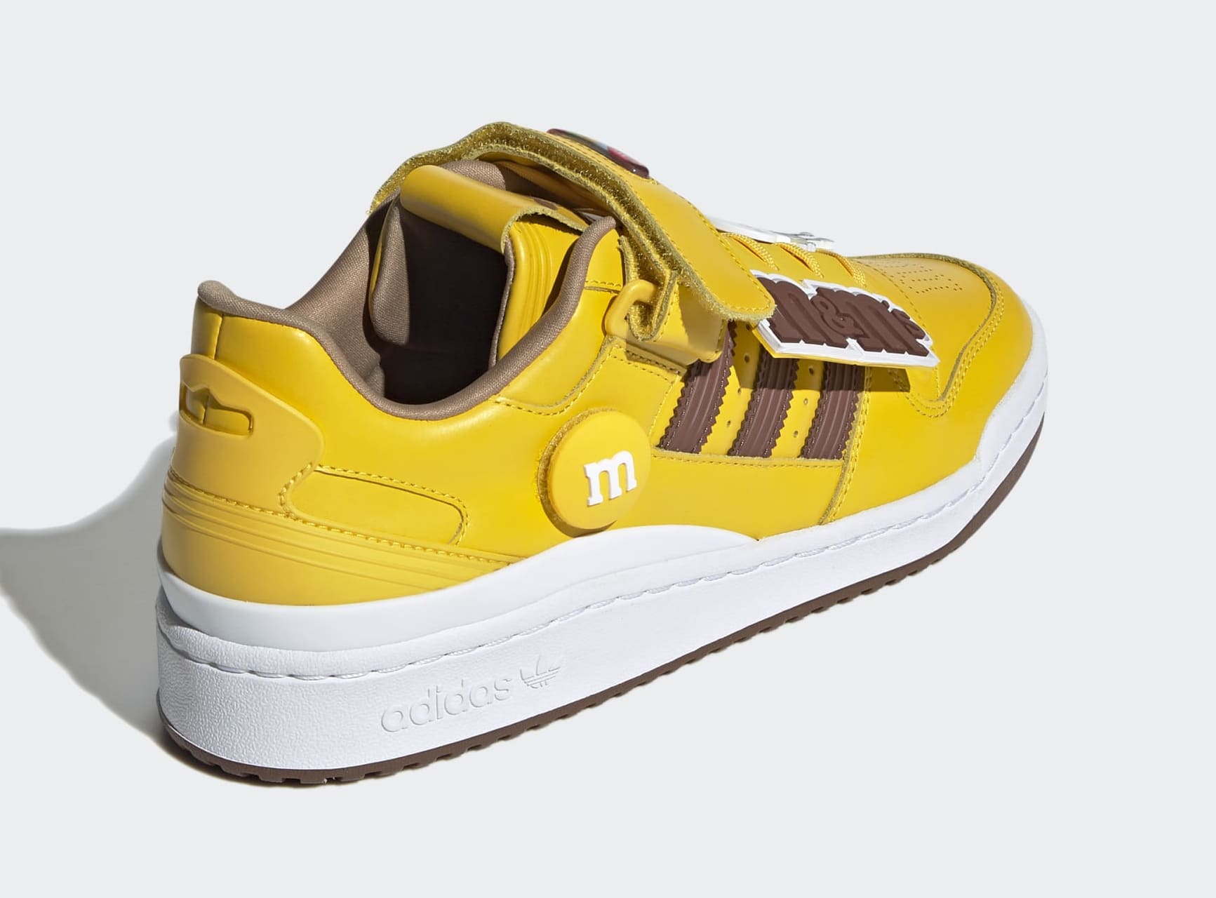 M&M's x Adidas Forum Low Yellow/Brown GY1179 Heel