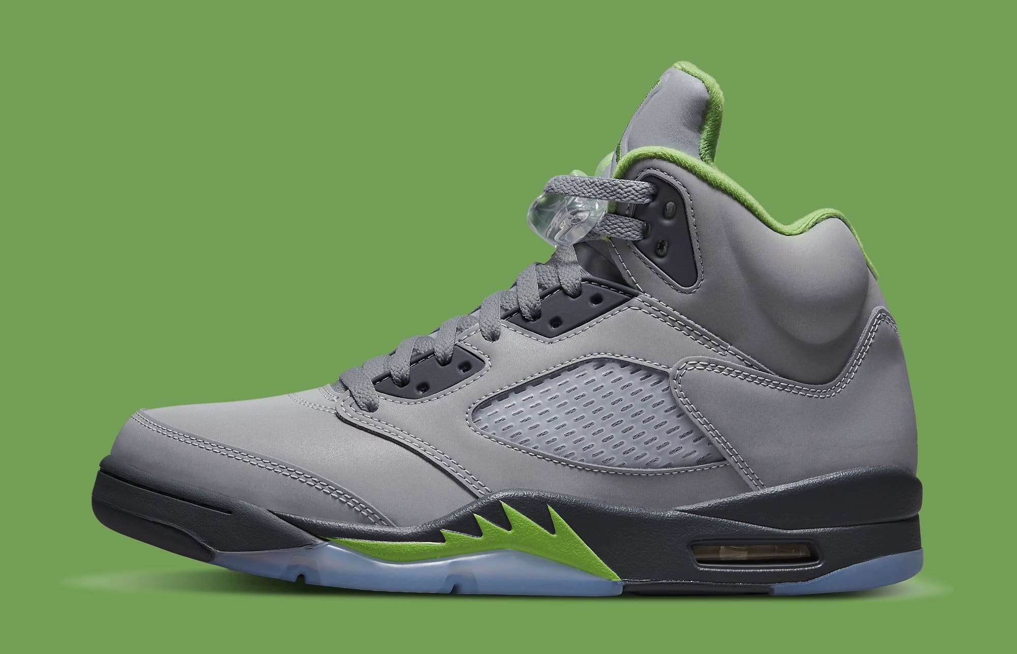 green and white jordan 5