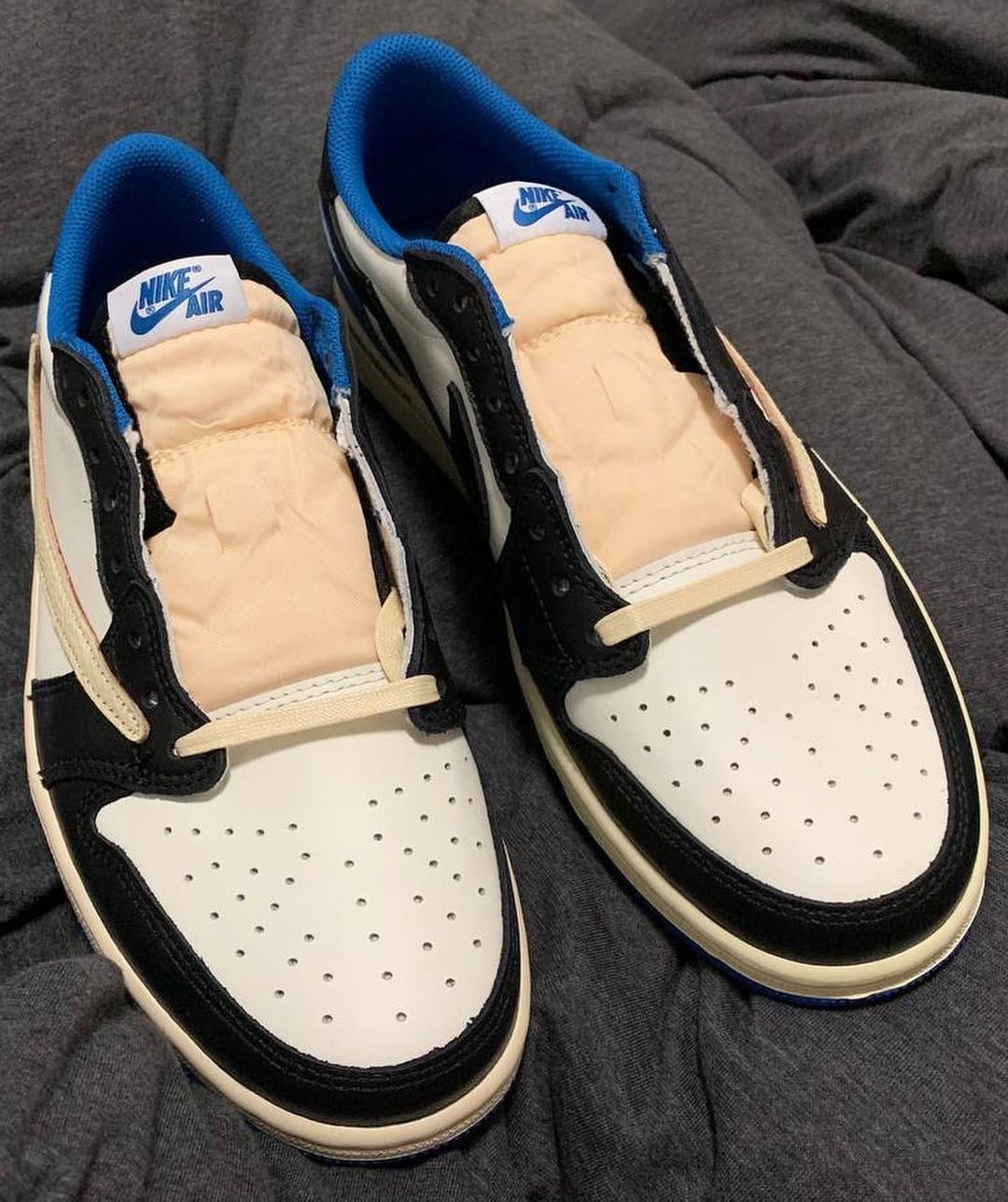 JORDAN 1 LOW TRAVIS SCOTT FRAGMENT 25cm スニーカー - mamadyworldtv.net