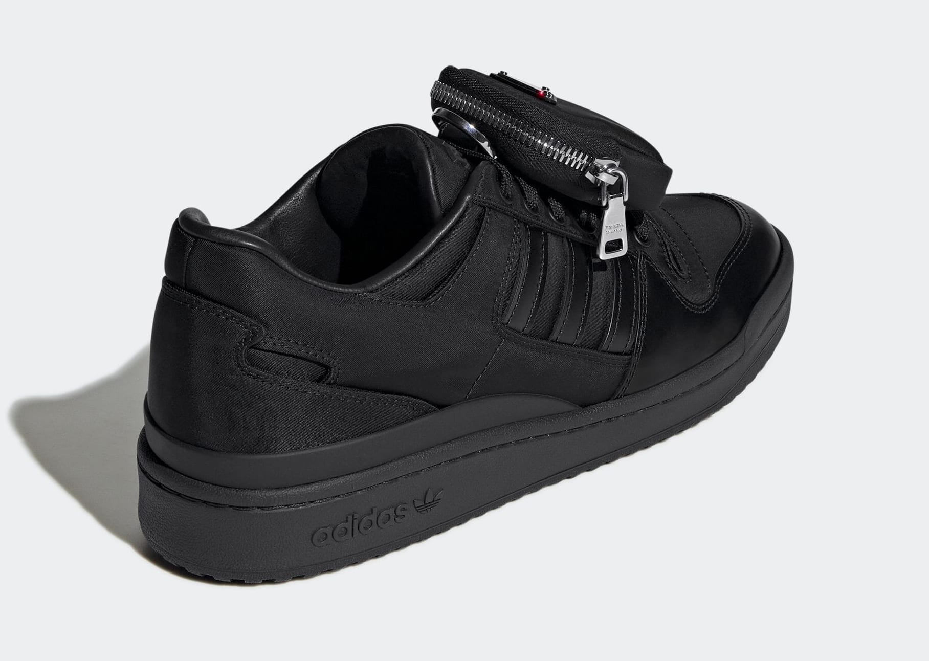 Prada x Adidas Forum Low 'Black' GY7043 Heel