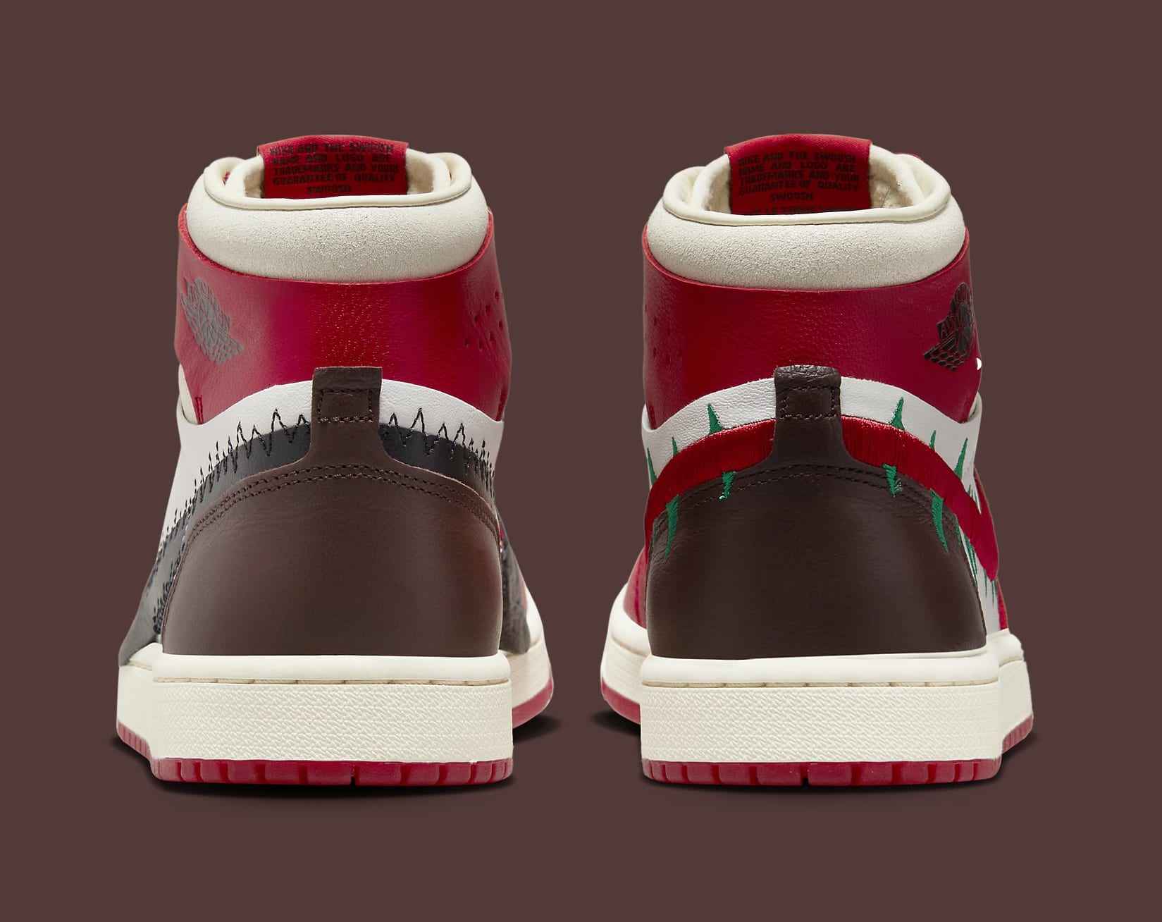 Teyana Taylor x Air Jordan 1 'A Rose From Harlem' FJ0604 601 Heel