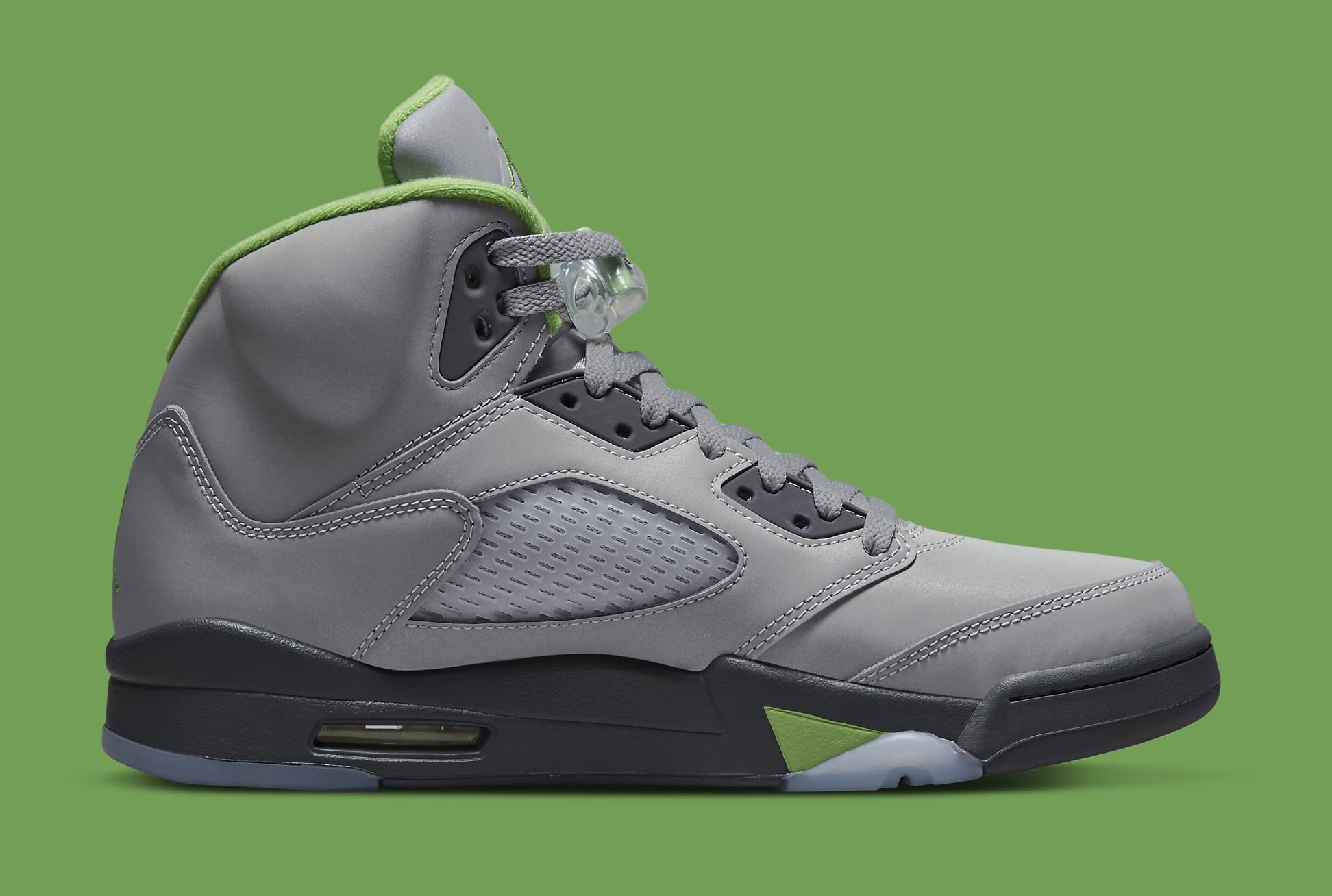 jordan 5 gray and green